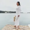 Knitted Maxi Dress - Off White sold by Lounge Underwear