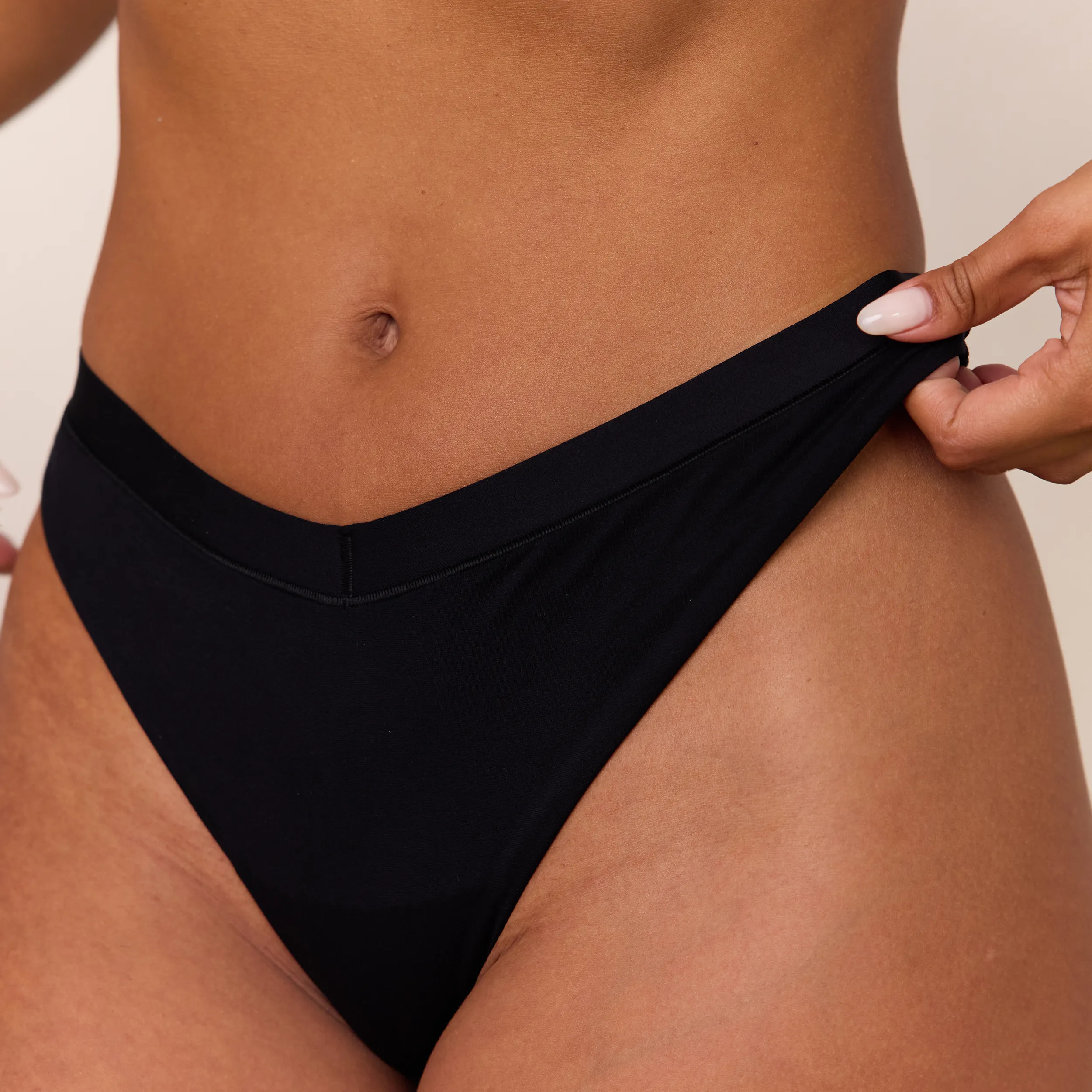 Everyday Comfort Thong - Black sold by Lounge Underwear product image thumbnail 4