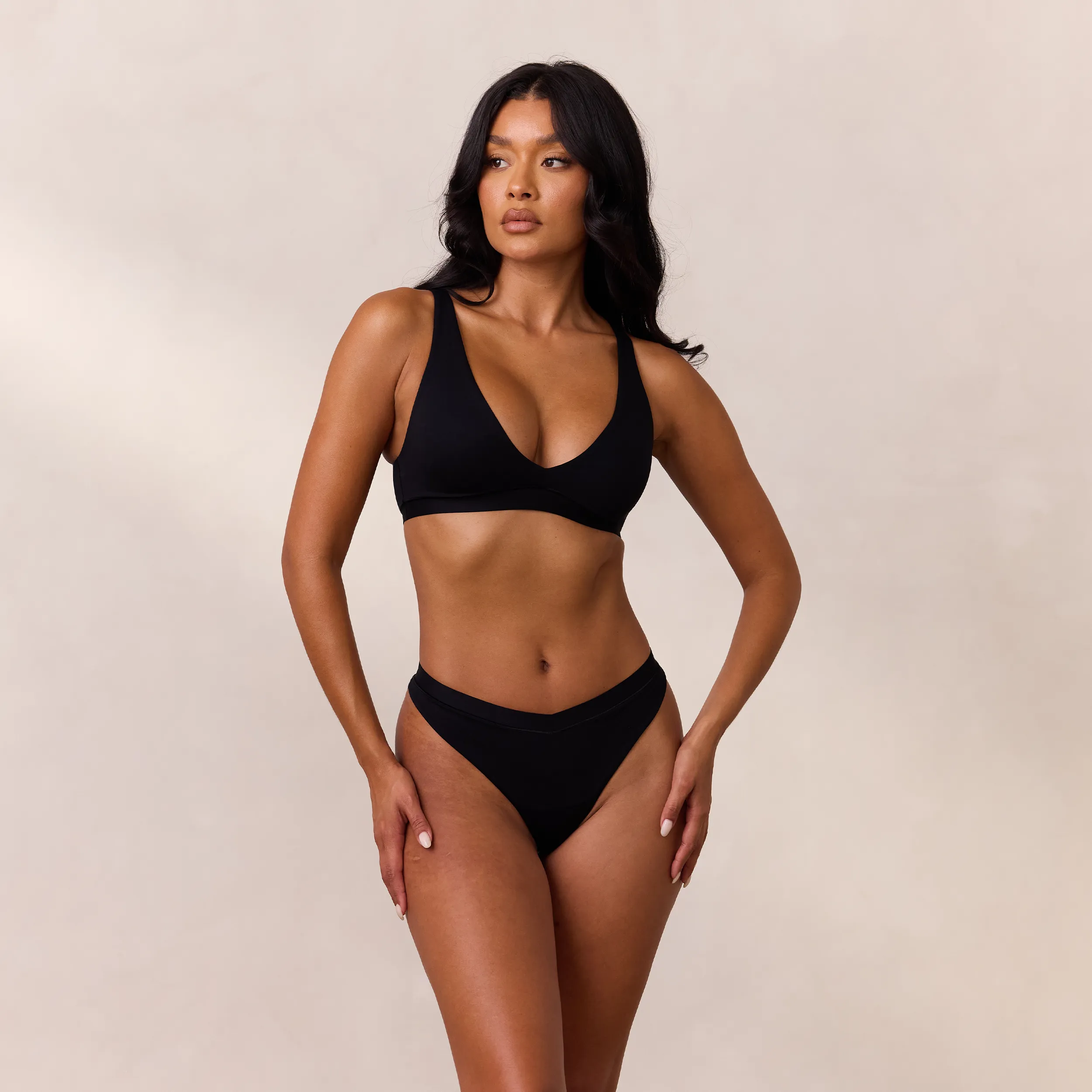 Everyday Comfort Triangle Bra - Black sold by Lounge Underwear
