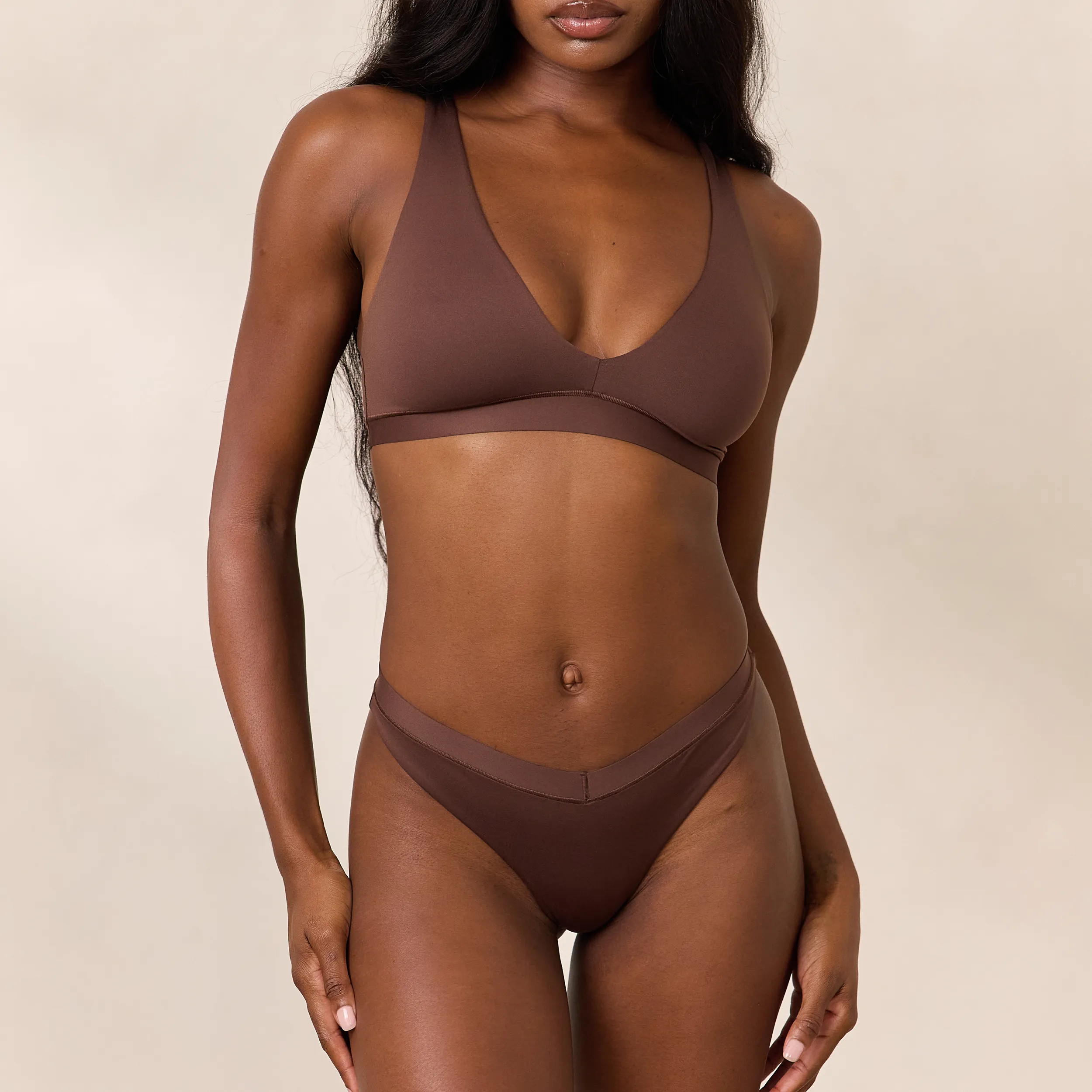 Everyday Comfort Triangle Bra - Cocoa sold by Lounge Underwear
