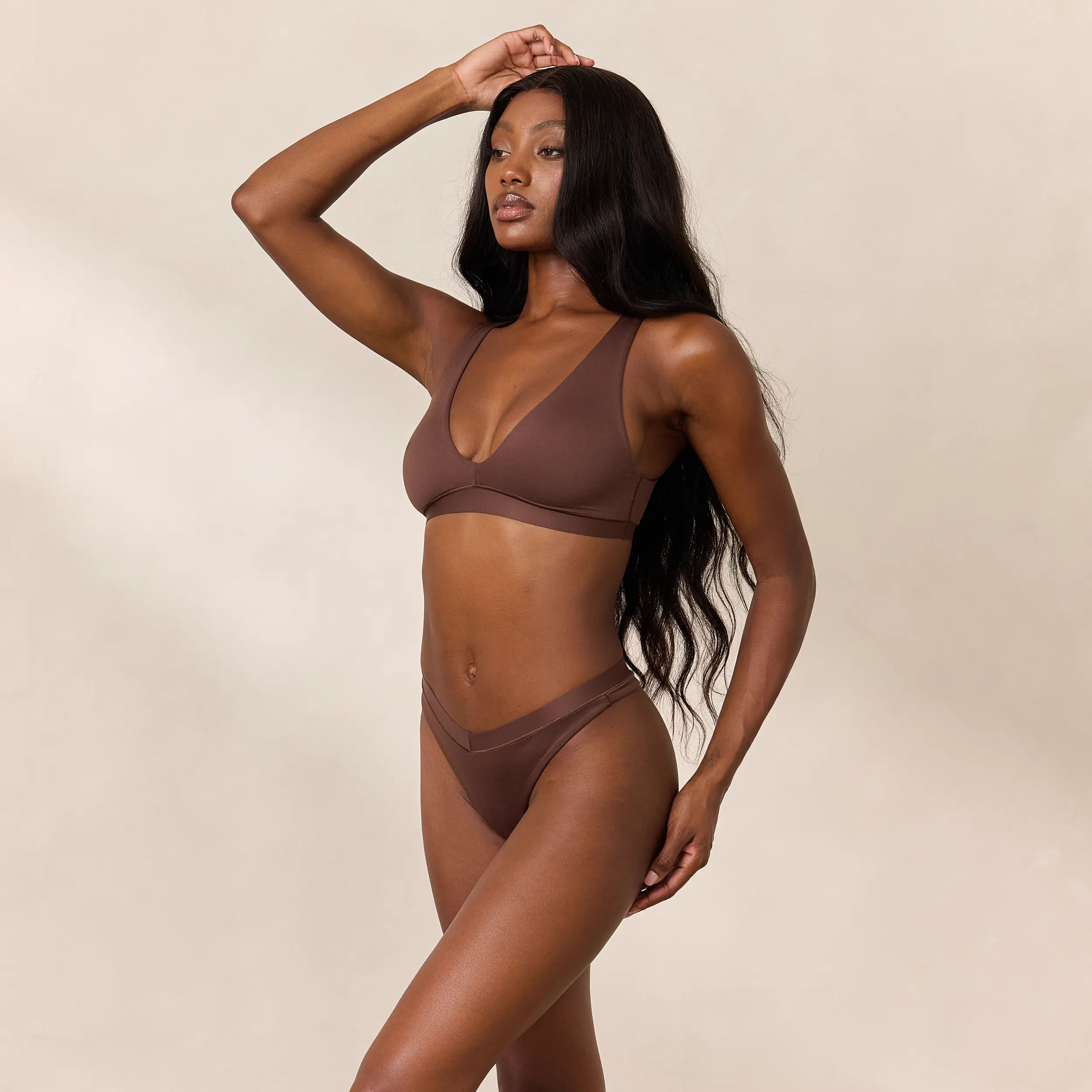 Everyday Comfort Triangle Bra - Cocoa sold by Lounge Underwear product image thumbnail 5