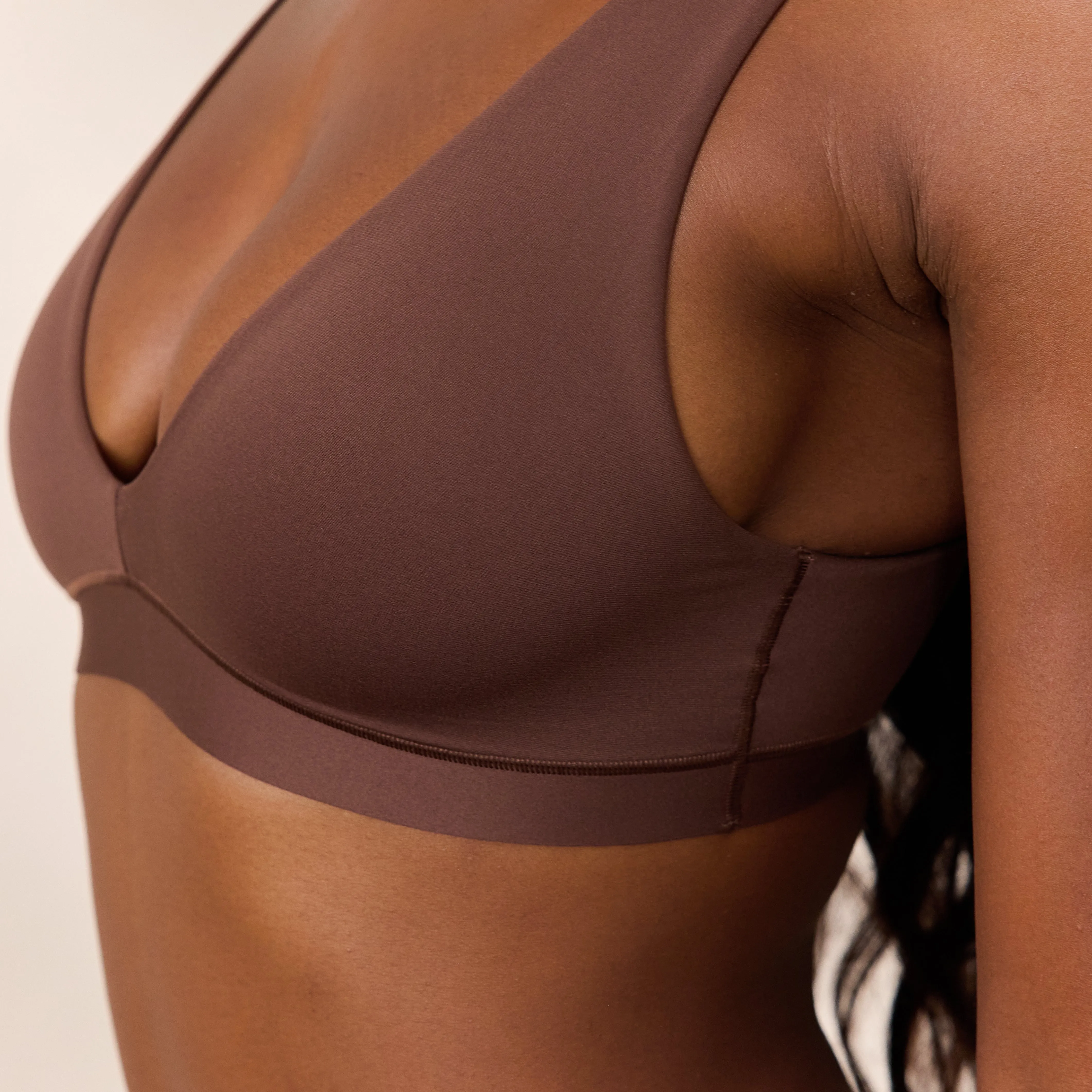 Everyday Comfort Triangle Bra - Cocoa sold by Lounge Underwear product image thumbnail 2