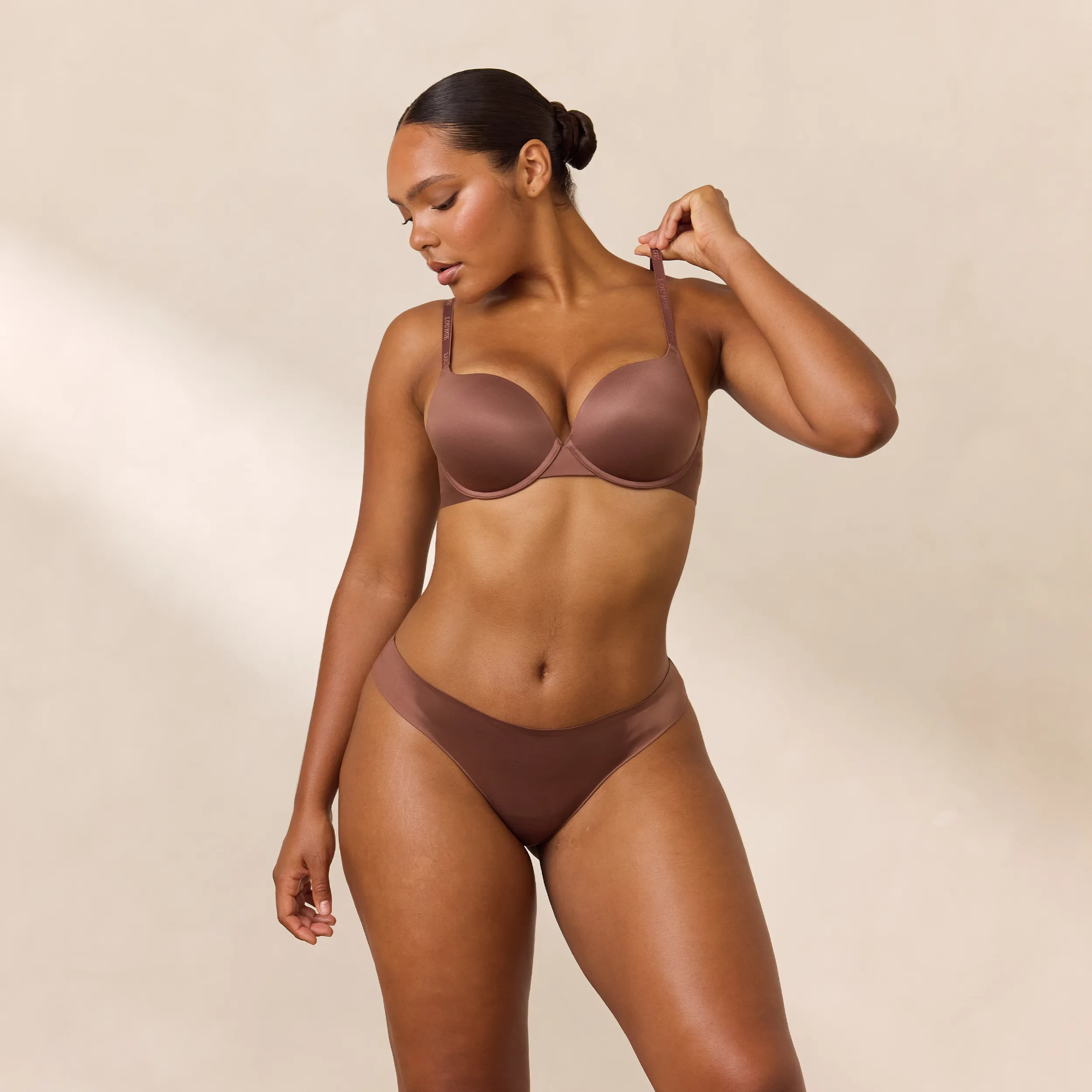 Everyday High Push-Up Bra - Nutmeg sold by Lounge Underwear