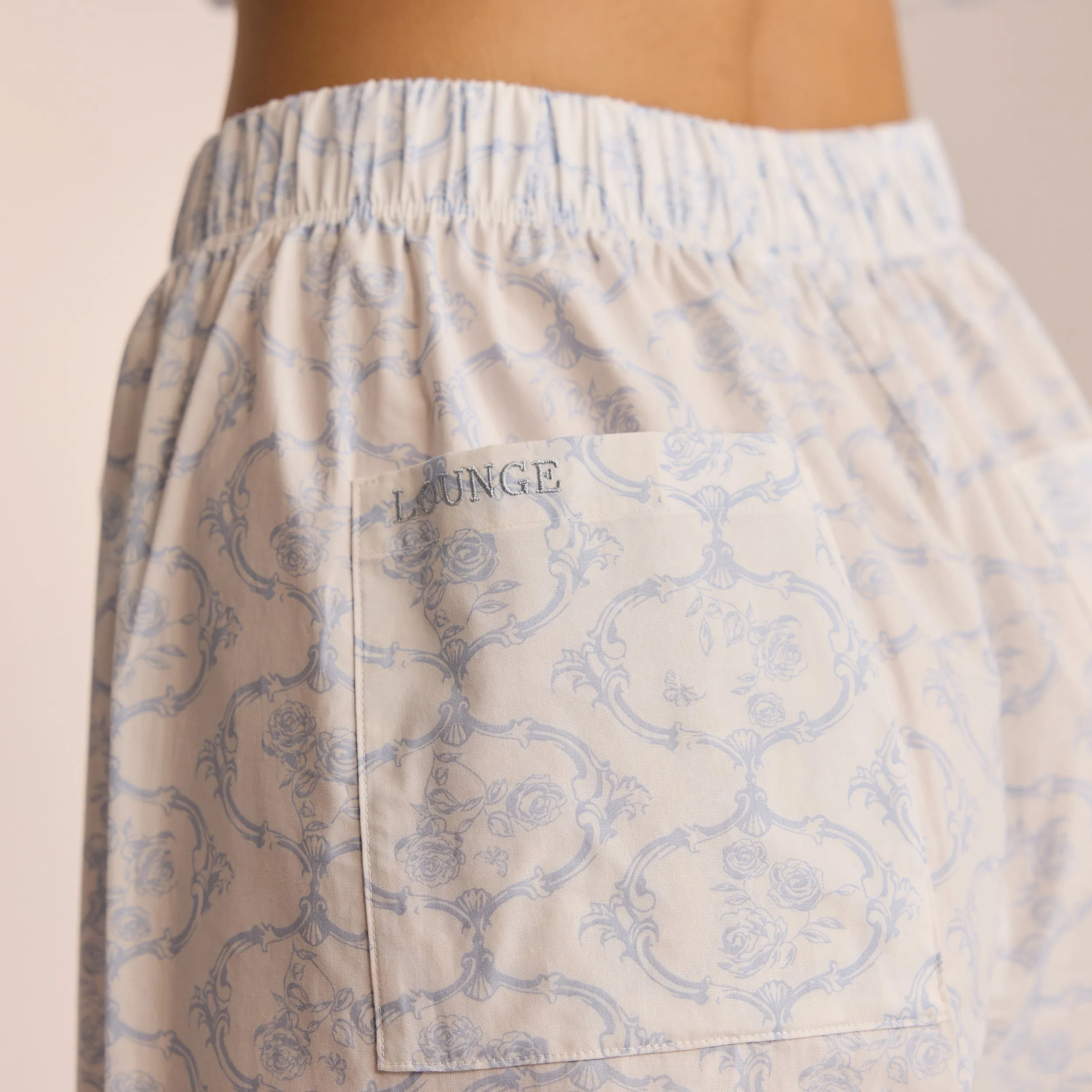 Cotton Pyjama Bottoms - Blue sold by Lounge Underwear product image thumbnail 2