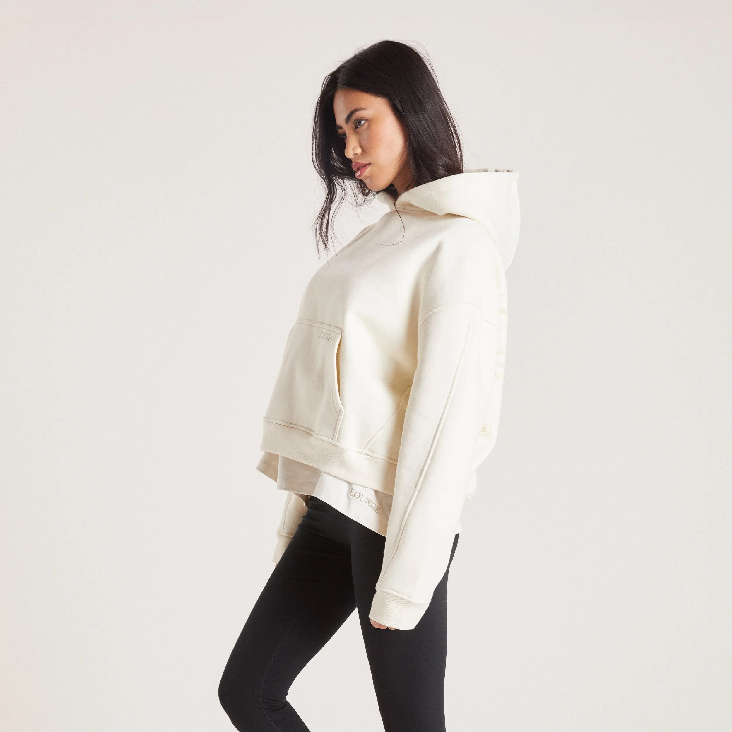 Boxy Hoodie - Tofu sold by Lounge Underwear product image thumbnail 5