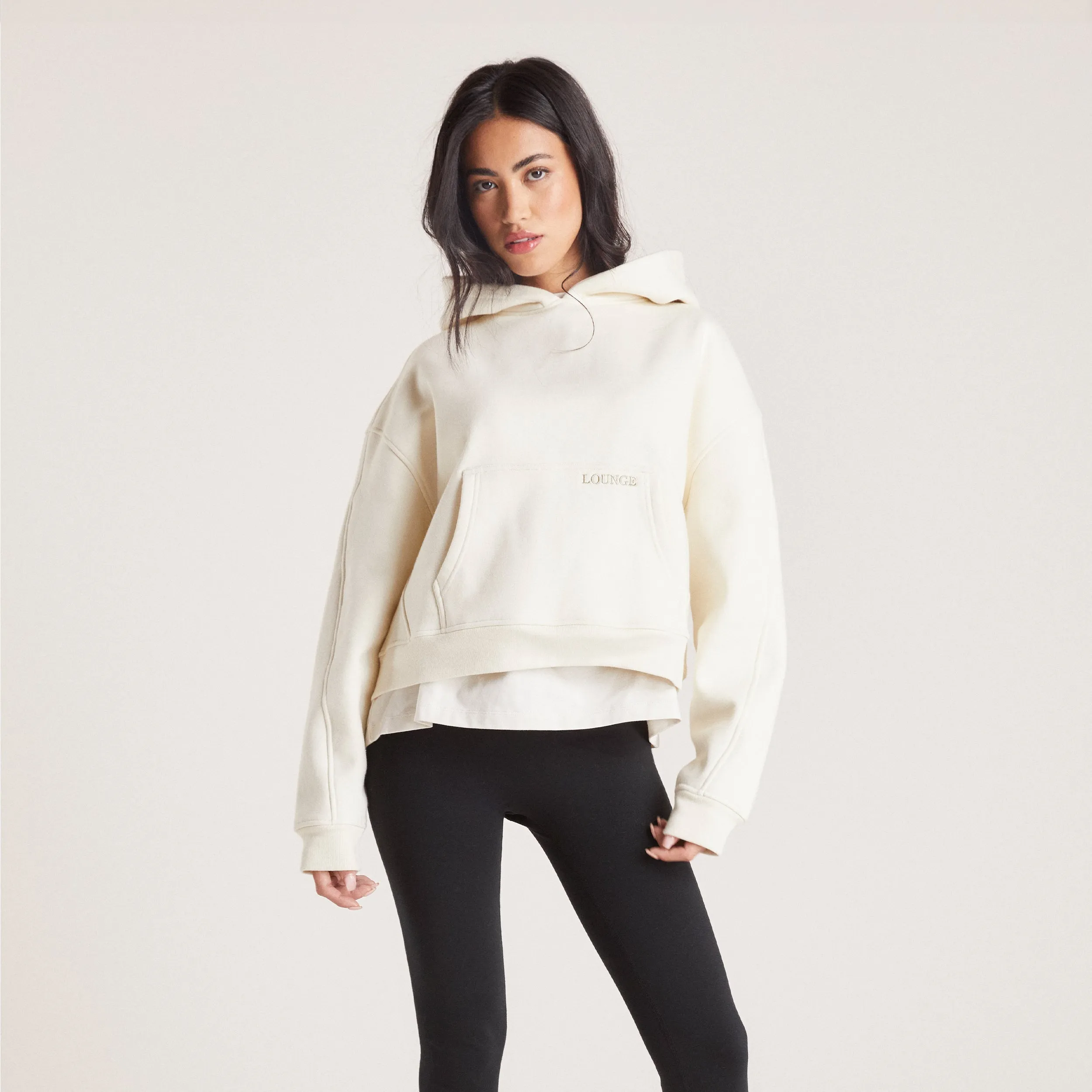 Boxy Hoodie - Tofu sold by Lounge Underwear
