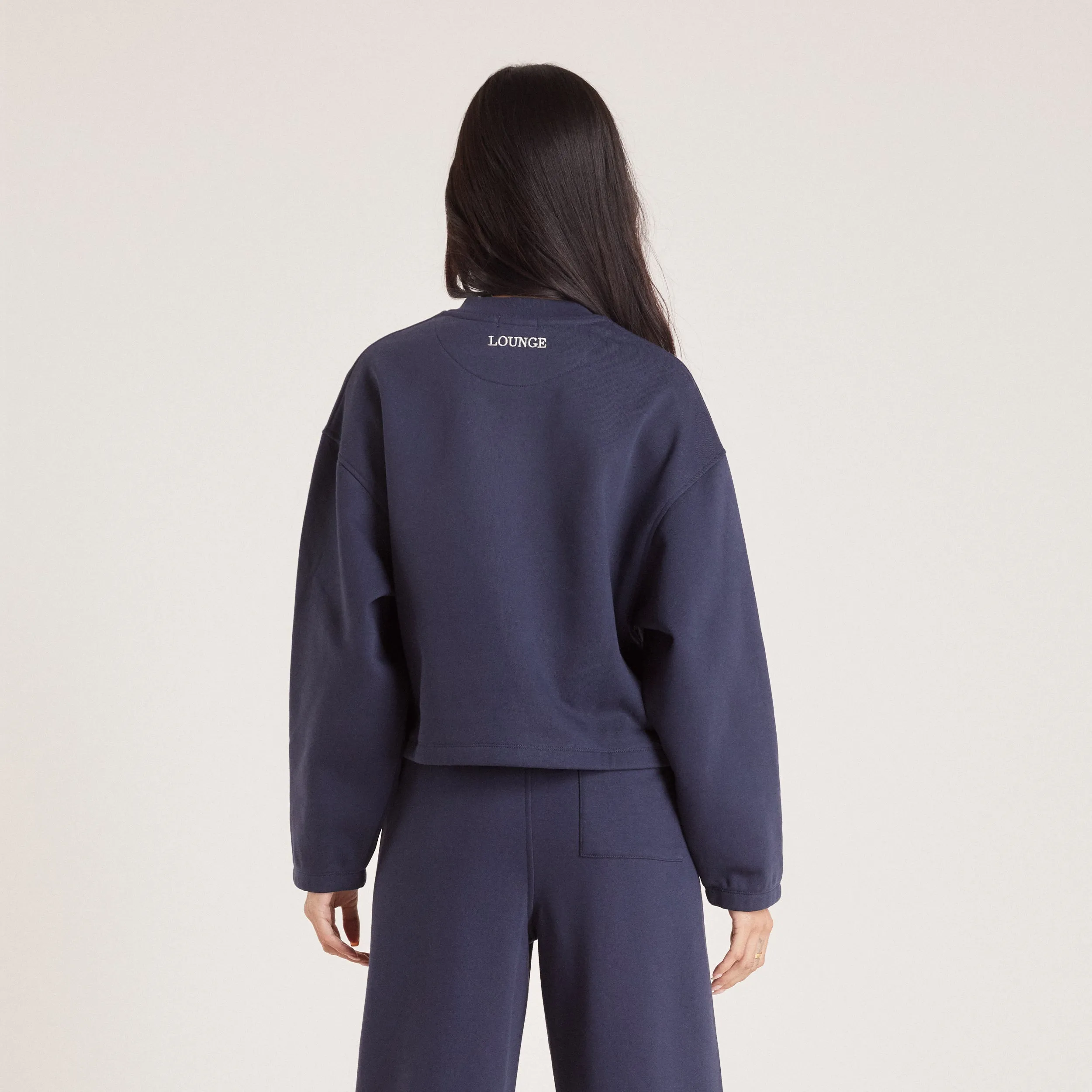 Quarter Zip Jumper - Ink Blue sold by Lounge Underwear product image thumbnail 2