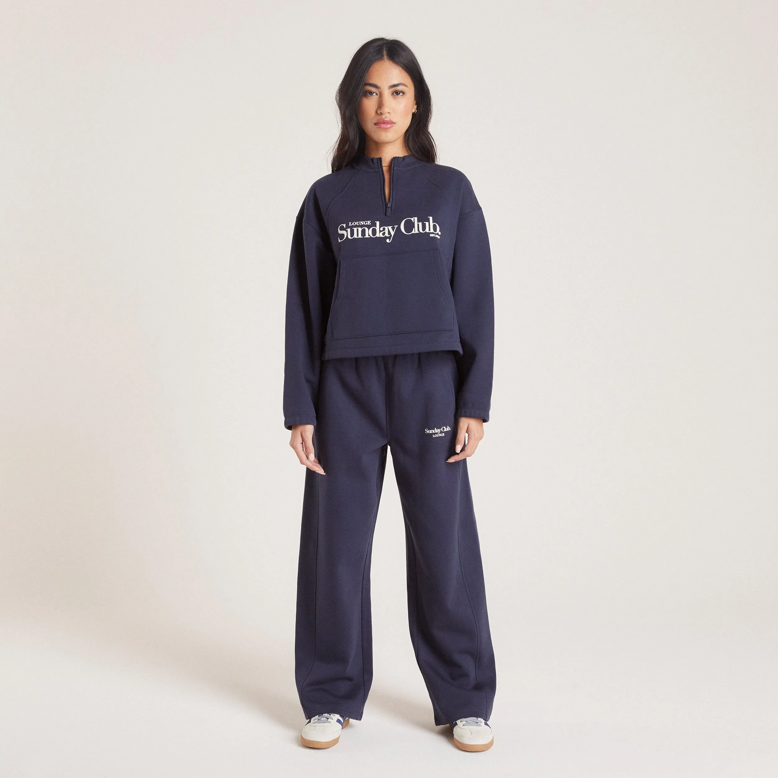 Quarter Zip Jumper - Ink Blue sold by Lounge Underwear product image thumbnail 3