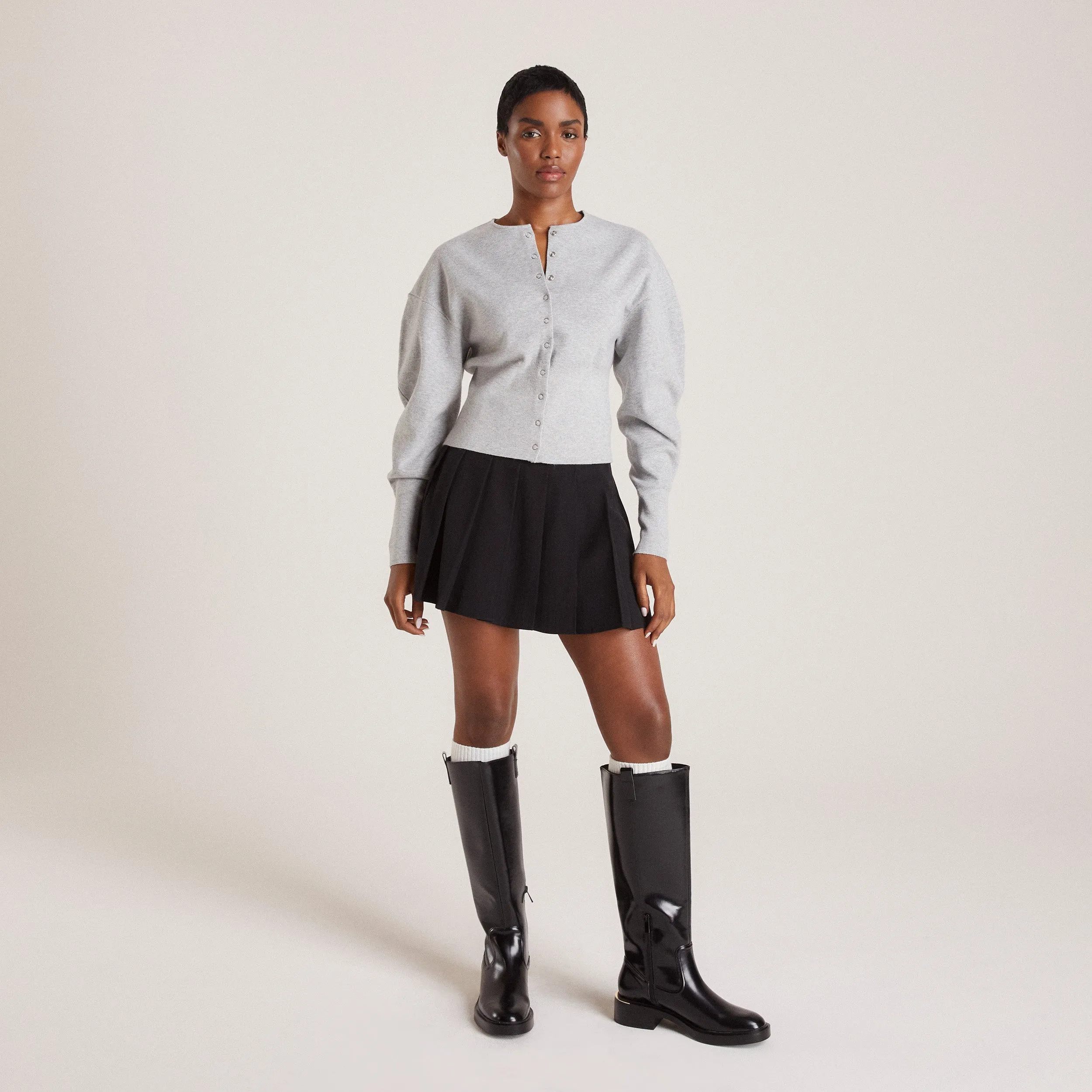 Fitted Cardigan - Light Grey sold by Lounge Underwear product image thumbnail 4