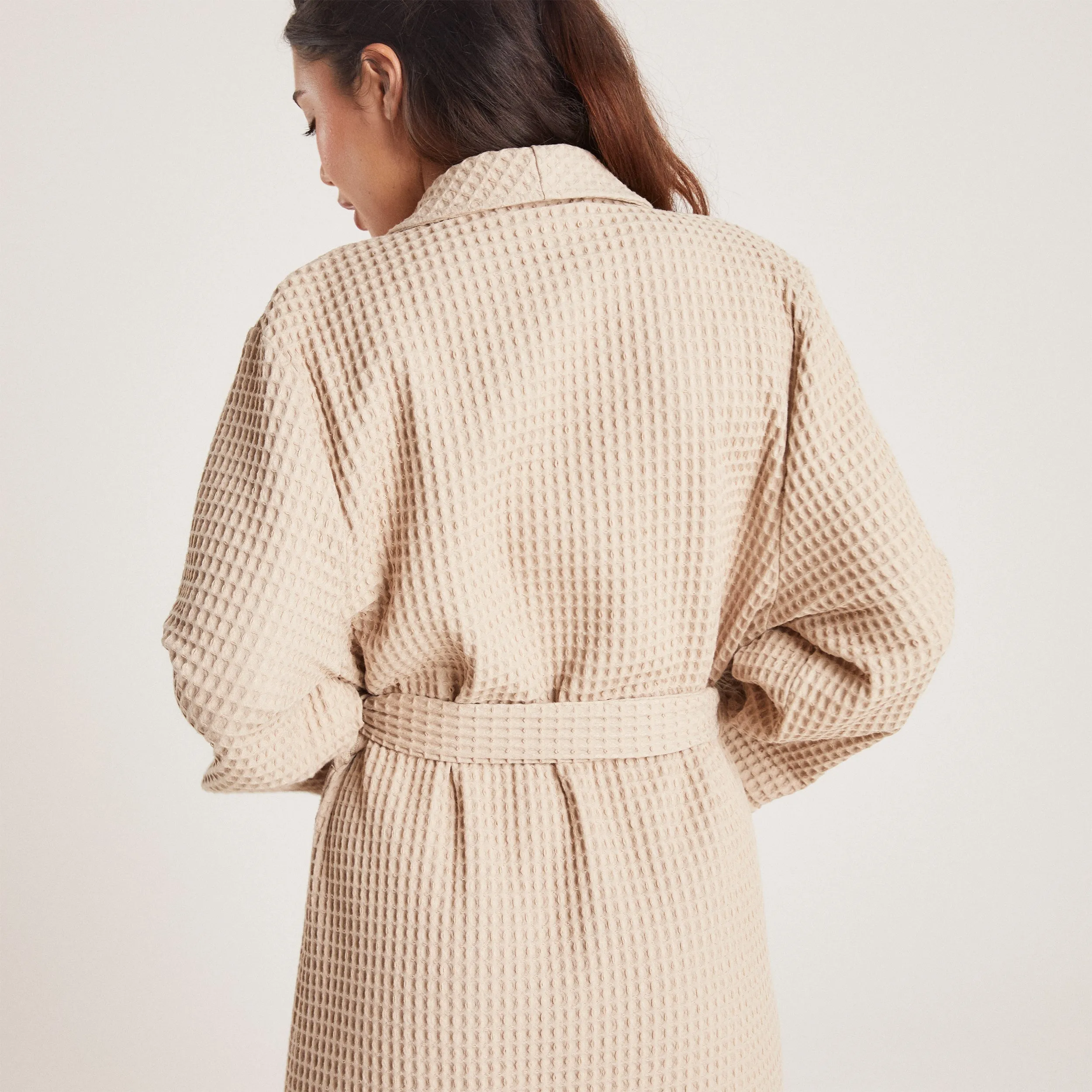 Waffle Dressing Gown - Mink sold by Lounge Underwear product image thumbnail 3