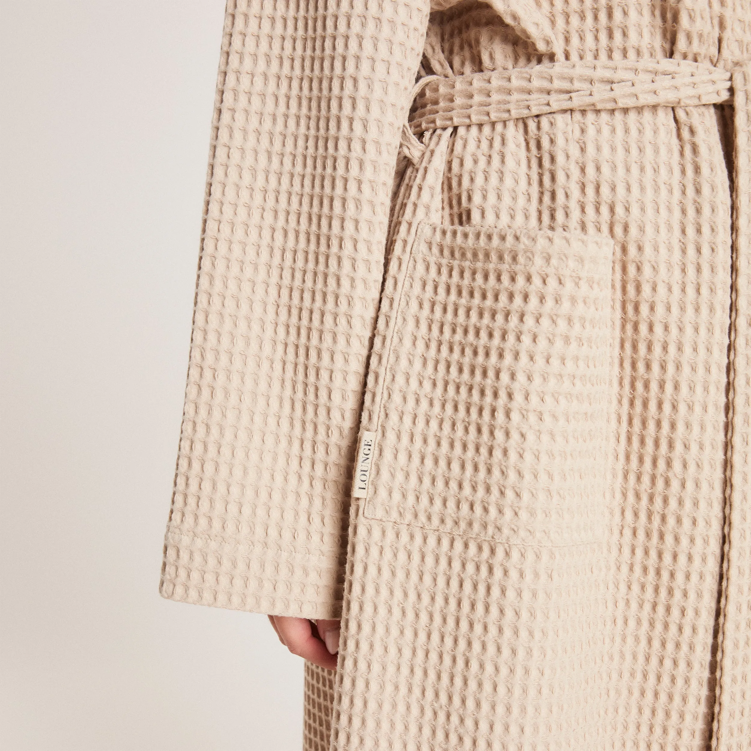 Waffle Dressing Gown - Mink sold by Lounge Underwear product image thumbnail 4