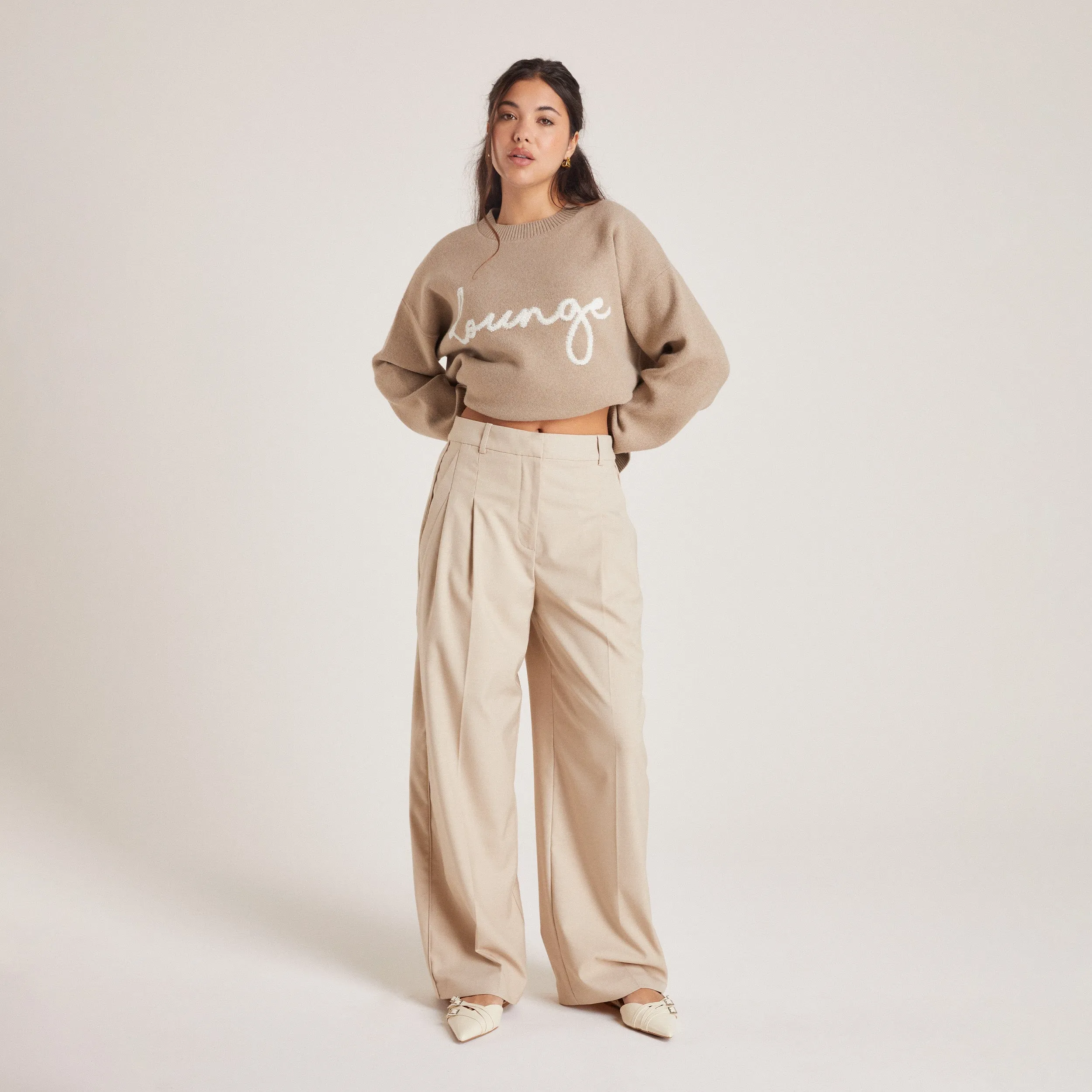 Tailored Trousers - Bread sold by Lounge Underwear product image thumbnail 2