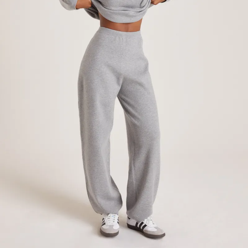 Knitted Joggers - Grey Marl sold by Lounge Underwear