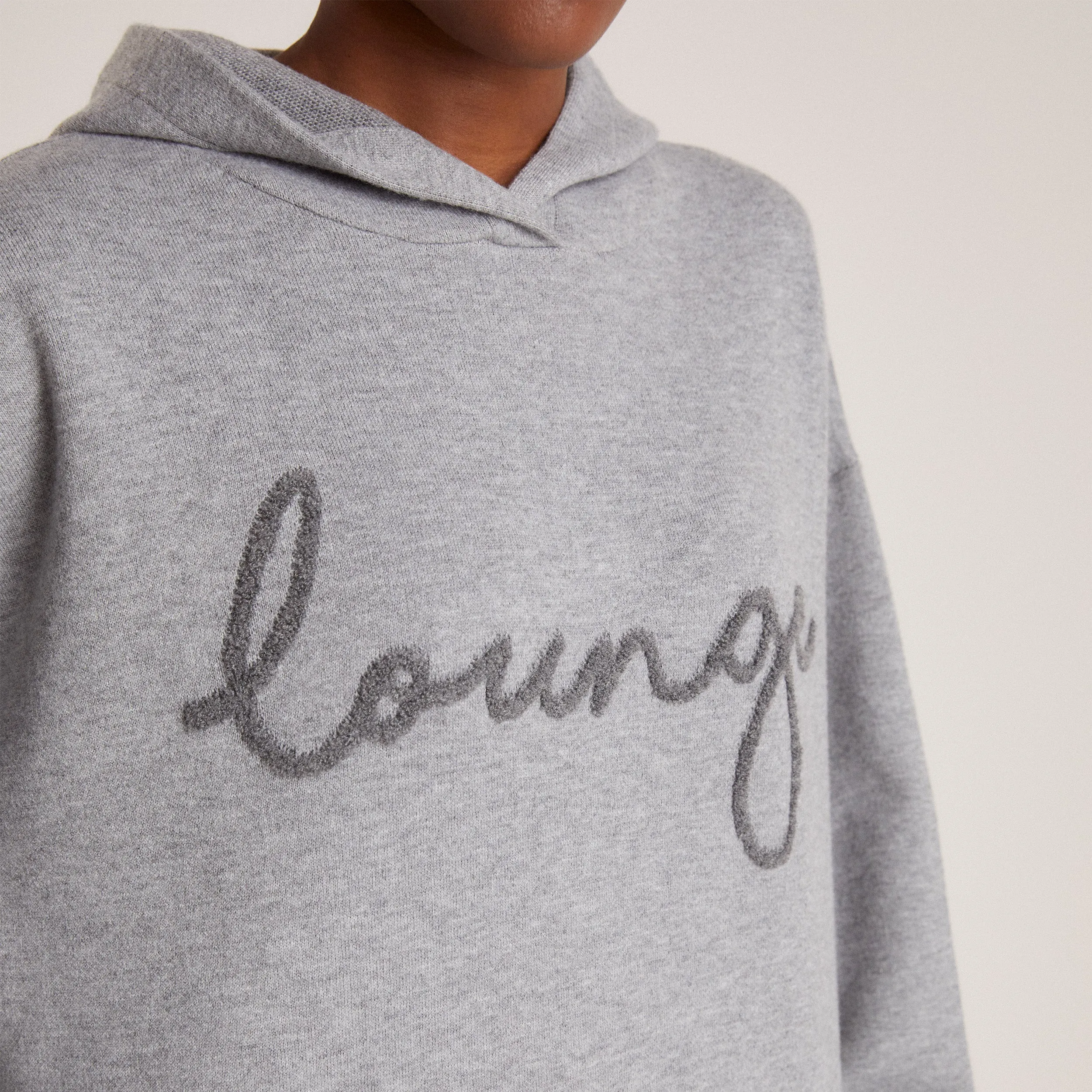 Knitted Lounge Hoodie - Grey Marl sold by Lounge Underwear product image thumbnail 3