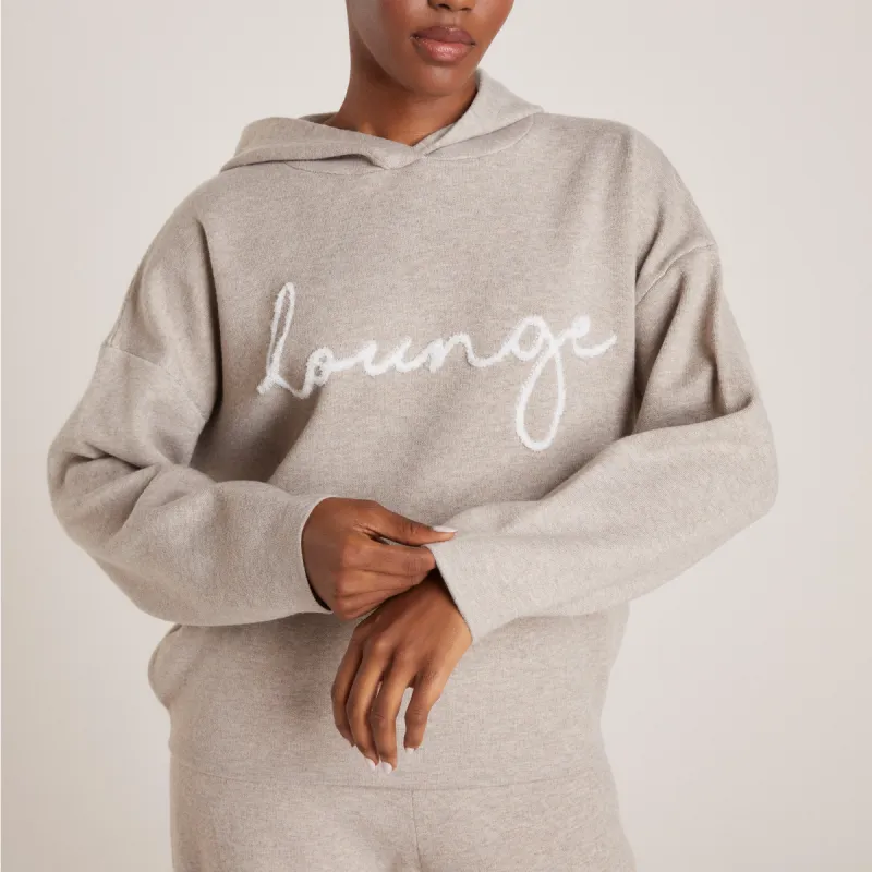 Knitted Lounge Hoodie - Taupe Marl sold by Lounge Underwear