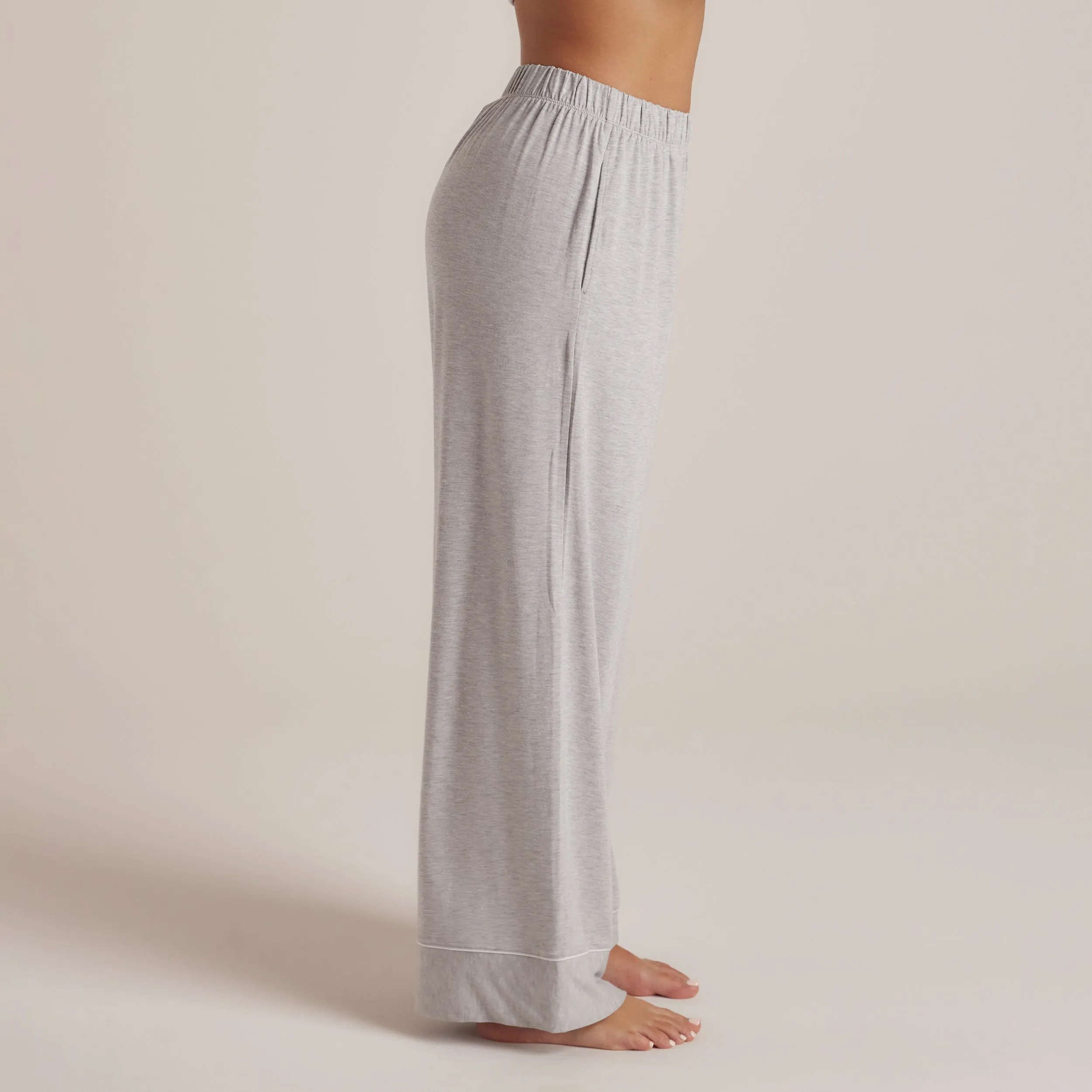 Modal Pyjama Bottoms - Grey Marl sold by Lounge Underwear product image thumbnail 5