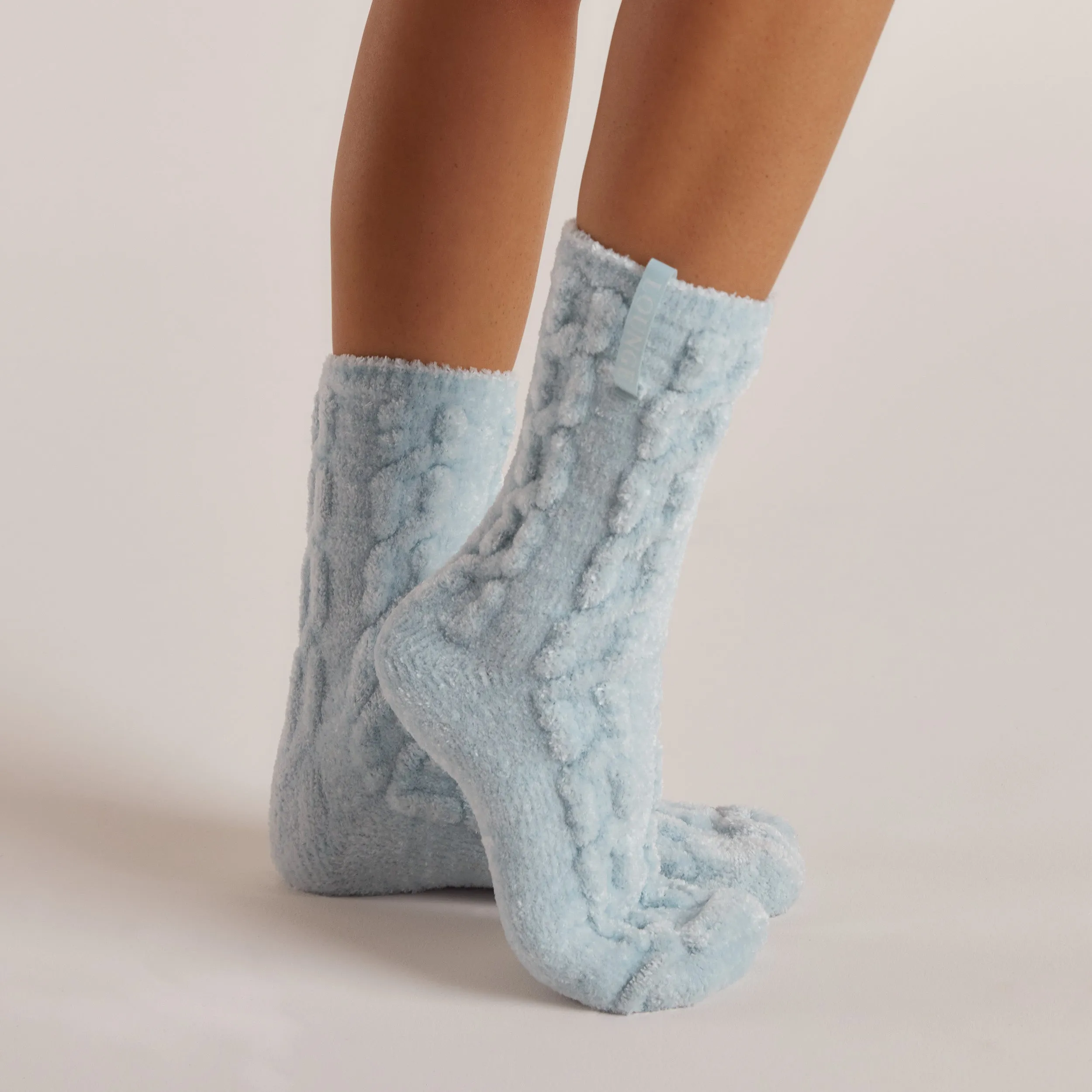 Chenille Knitted Socks - Blue sold by Lounge Underwear product image thumbnail 2