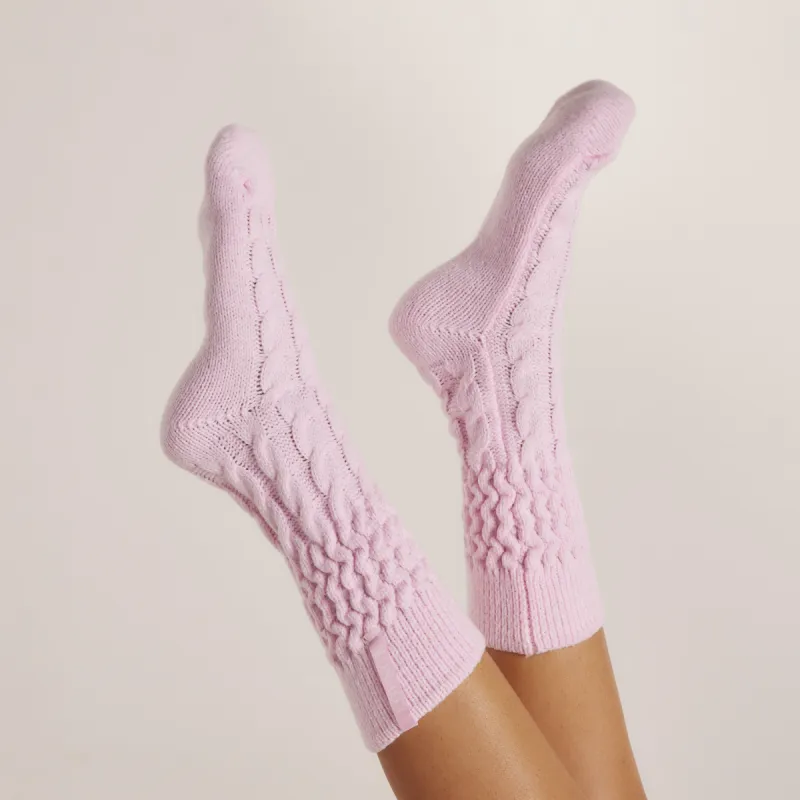 Snug Knitted Socks - Pink sold by Lounge Underwear