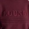 Stripe Knitted Crew Neck Jumper - Burgundy sold by Lounge Underwear