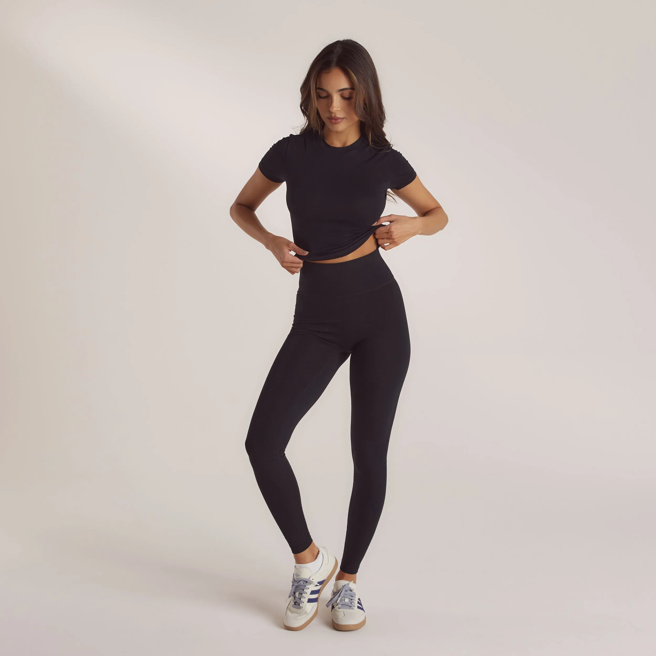 Cotton Blend Short Sleeve Top - Black sold by Lounge Underwear product image thumbnail 3