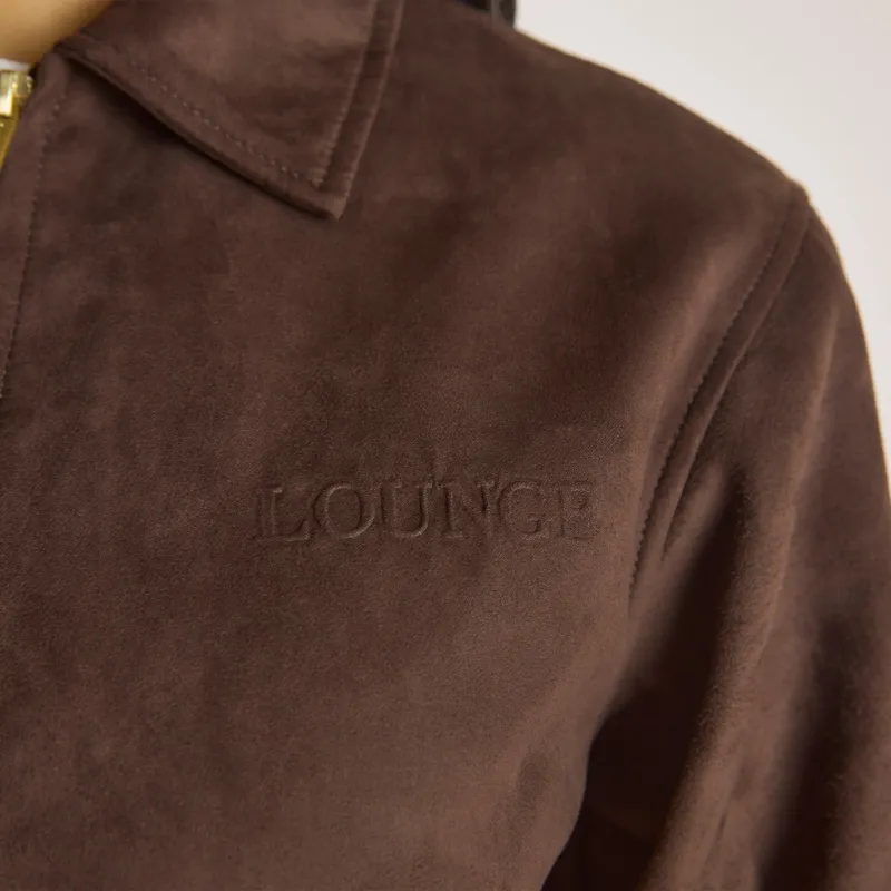 Suedette Jacket - Chocolate sold by Lounge Underwear
