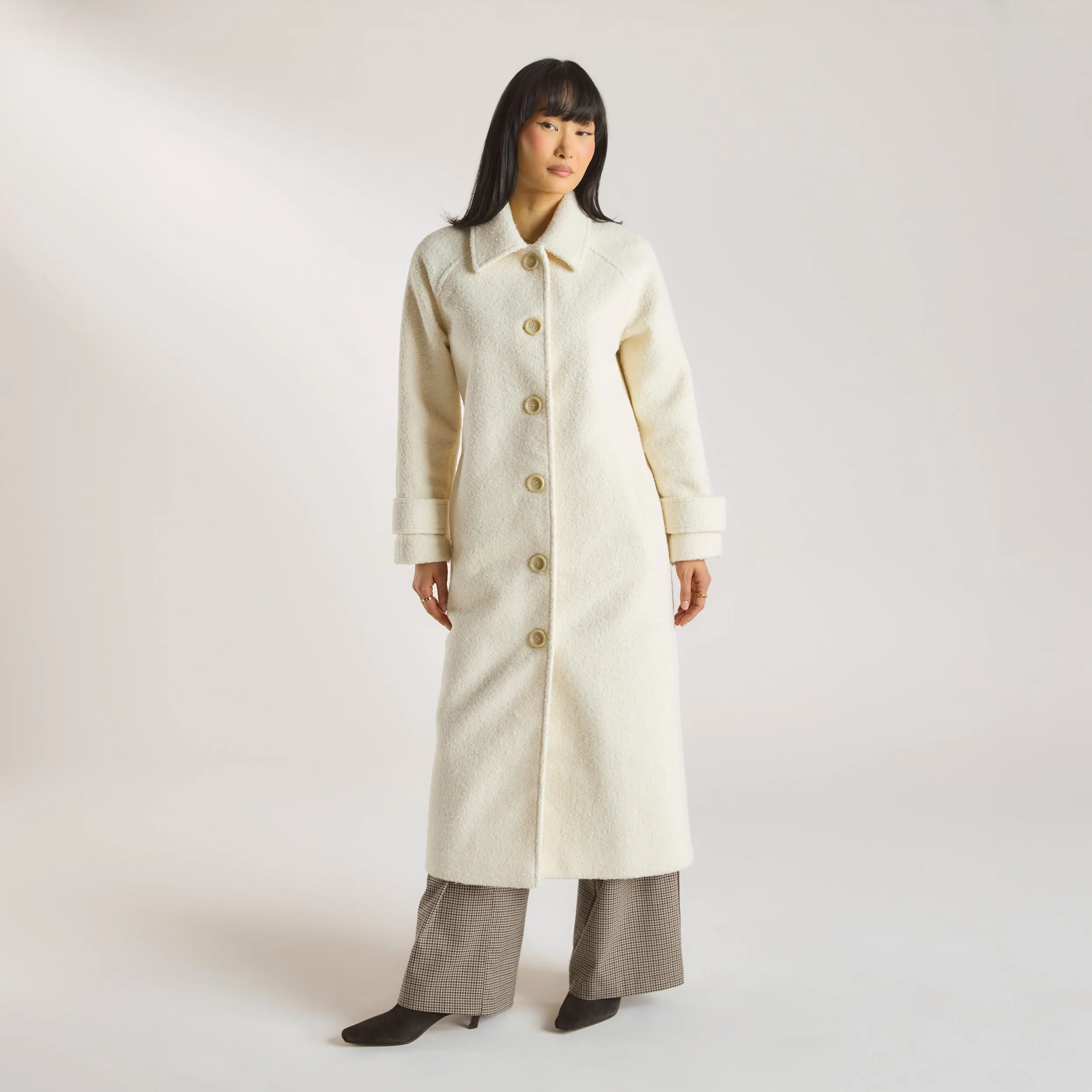 Shearling Coat - Cream sold by Lounge Underwear product image thumbnail 5