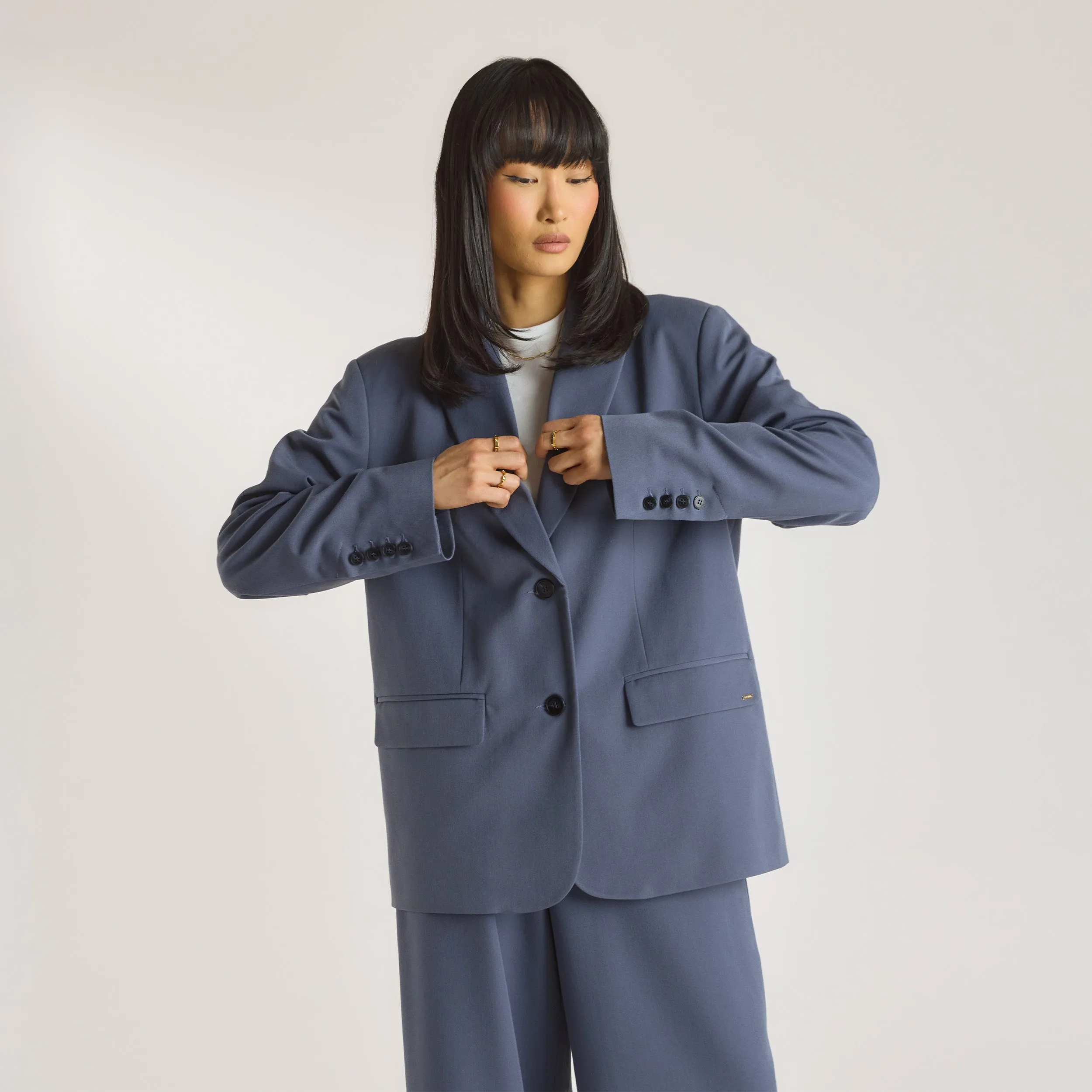 Oversized Blazer - Blue sold by Lounge Underwear product image thumbnail 3