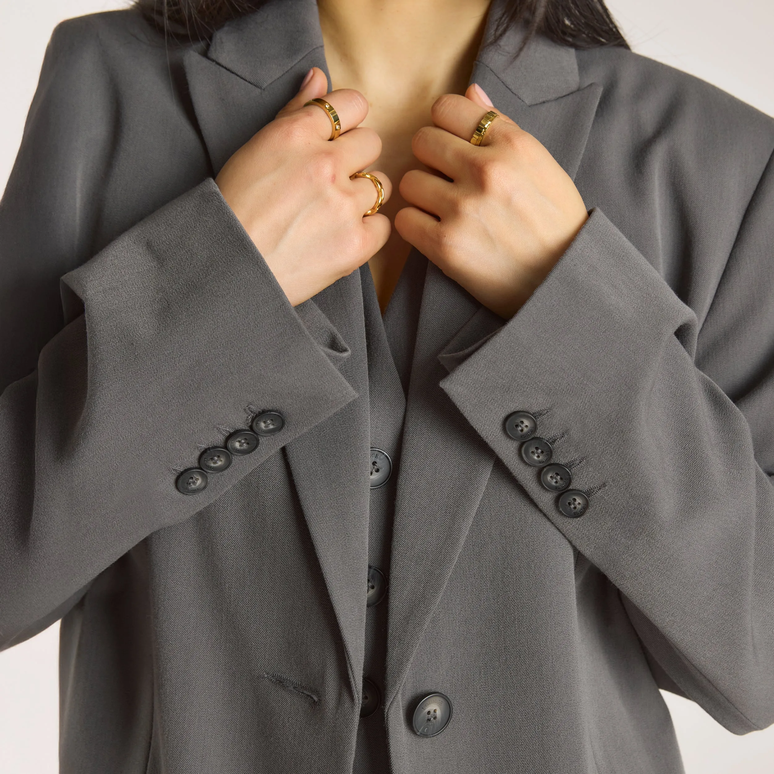 Oversized Blazer - Charcoal sold by Lounge Underwear product image thumbnail 4