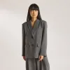 Oversized Blazer - Charcoal sold by Lounge Underwear