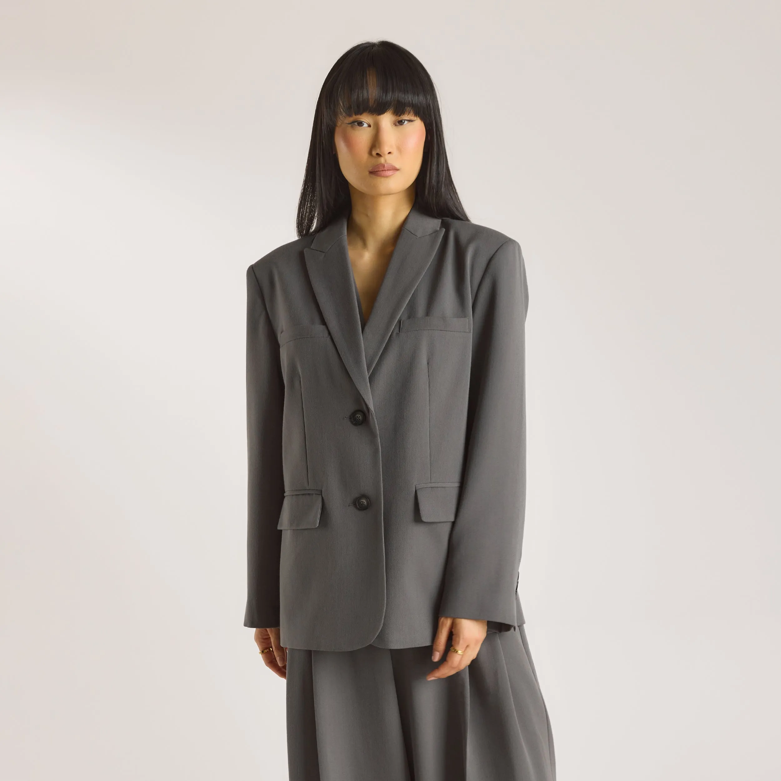 Oversized Blazer - Charcoal sold by Lounge Underwear product image thumbnail 5