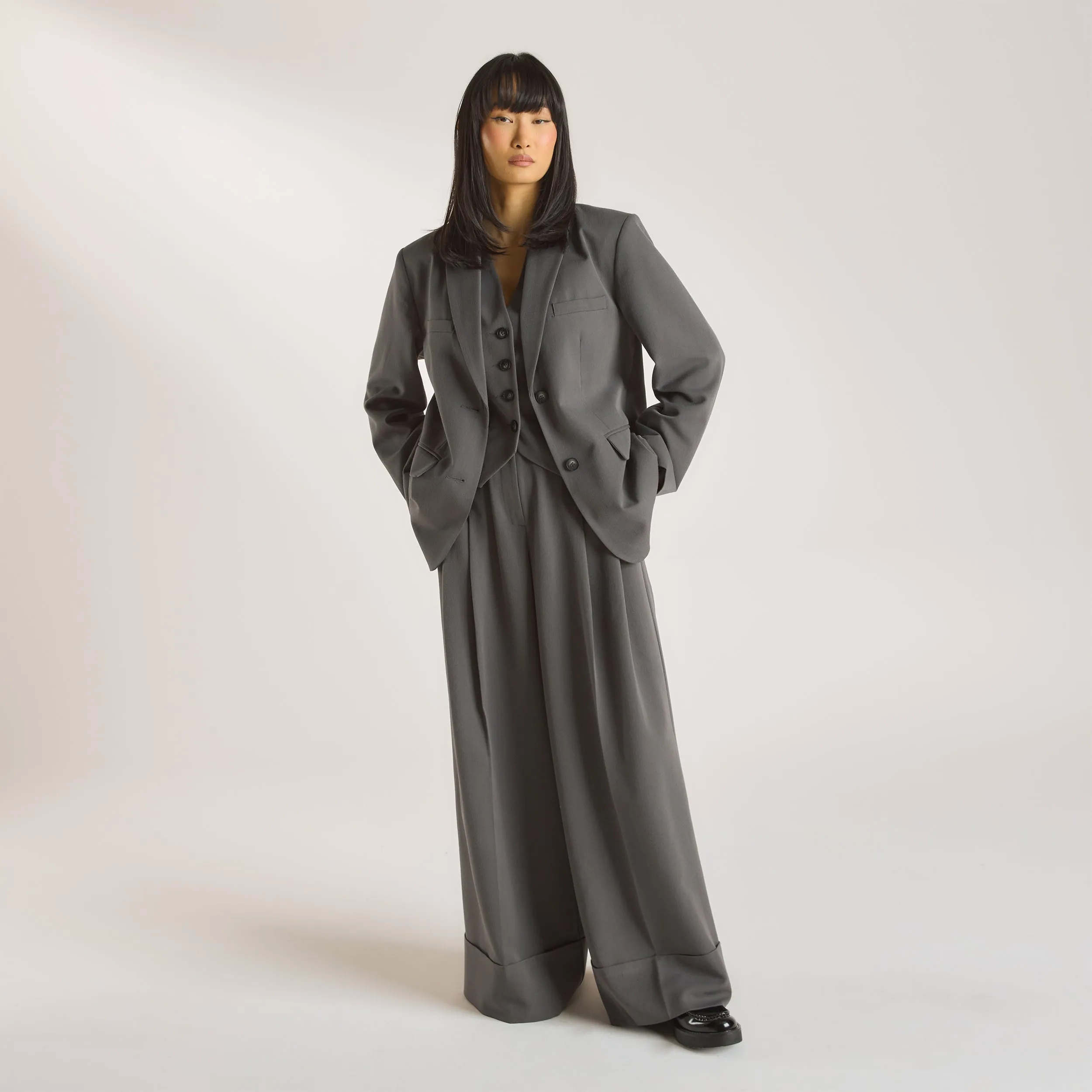 Oversized Blazer - Charcoal sold by Lounge Underwear product image thumbnail 3