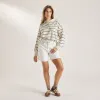 Striped Rugby Shirt - Cream sold by Lounge Underwear