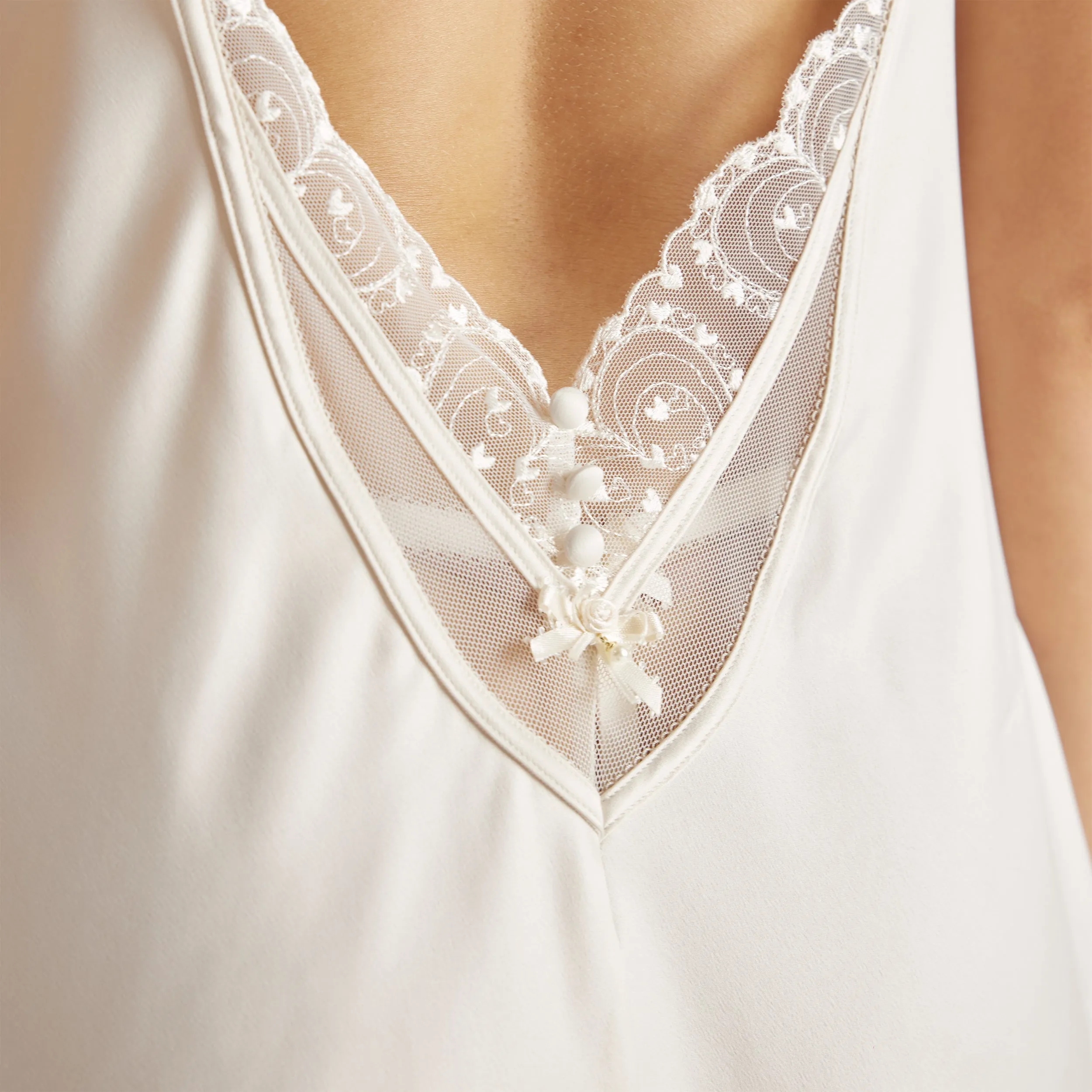 Isabella Slip Dress (Set) - Ivory sold by Lounge Underwear product image thumbnail 3