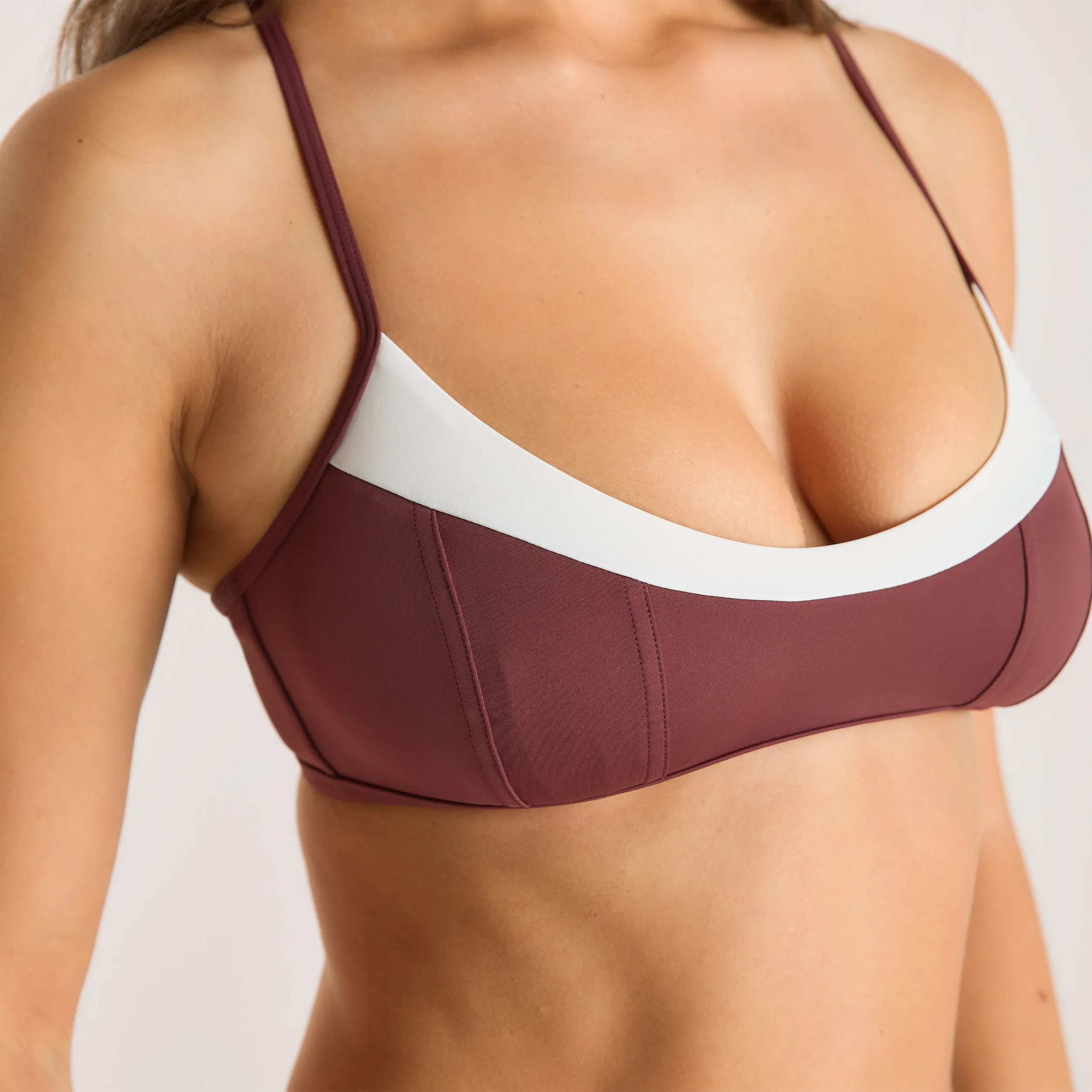 Monaco Bralette Bikini Top - Plum sold by Lounge Underwear product image thumbnail 4