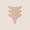 Seamless Bonded Brazilian Briefs (3-Pack) - Honey sold by Lounge Underwear