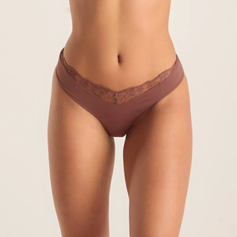 Anti-Gravity Brazilian Briefs - Nutmeg sold by Lounge Underwear