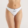 'My Dad Will Kill You' Thong - White sold by Lounge Underwear