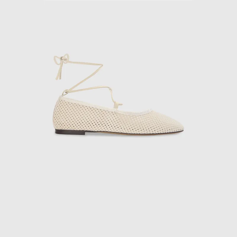Athena Ballet Flats - Off White sold by Lounge Underwear