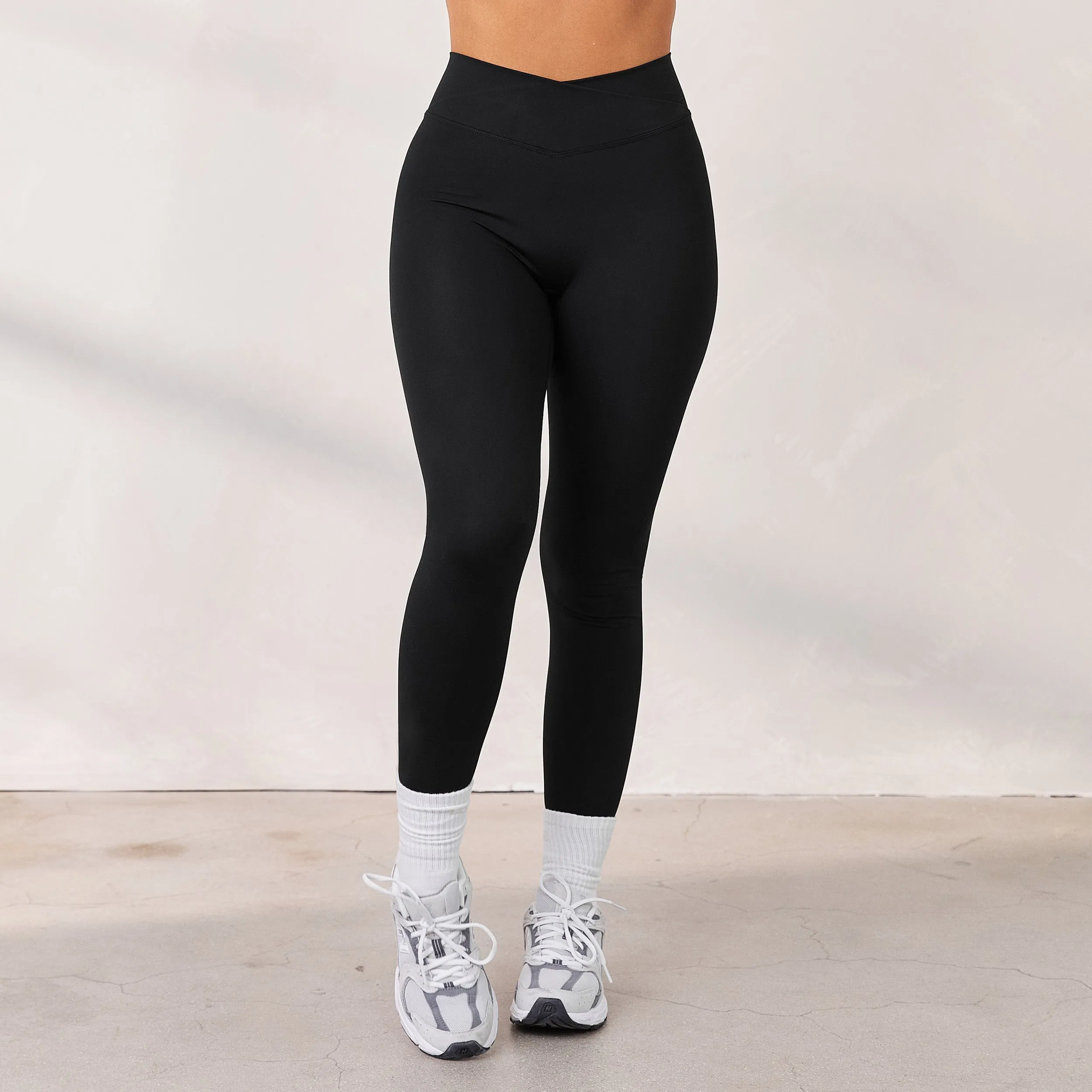Silhouette Crossover Leggings - Black sold by Lounge Underwear product image thumbnail 3