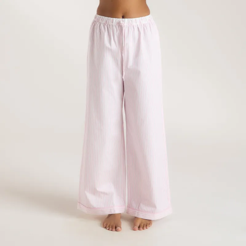 Bloom & Stripe Pyjama Bottoms - Pink sold by Lounge Underwear