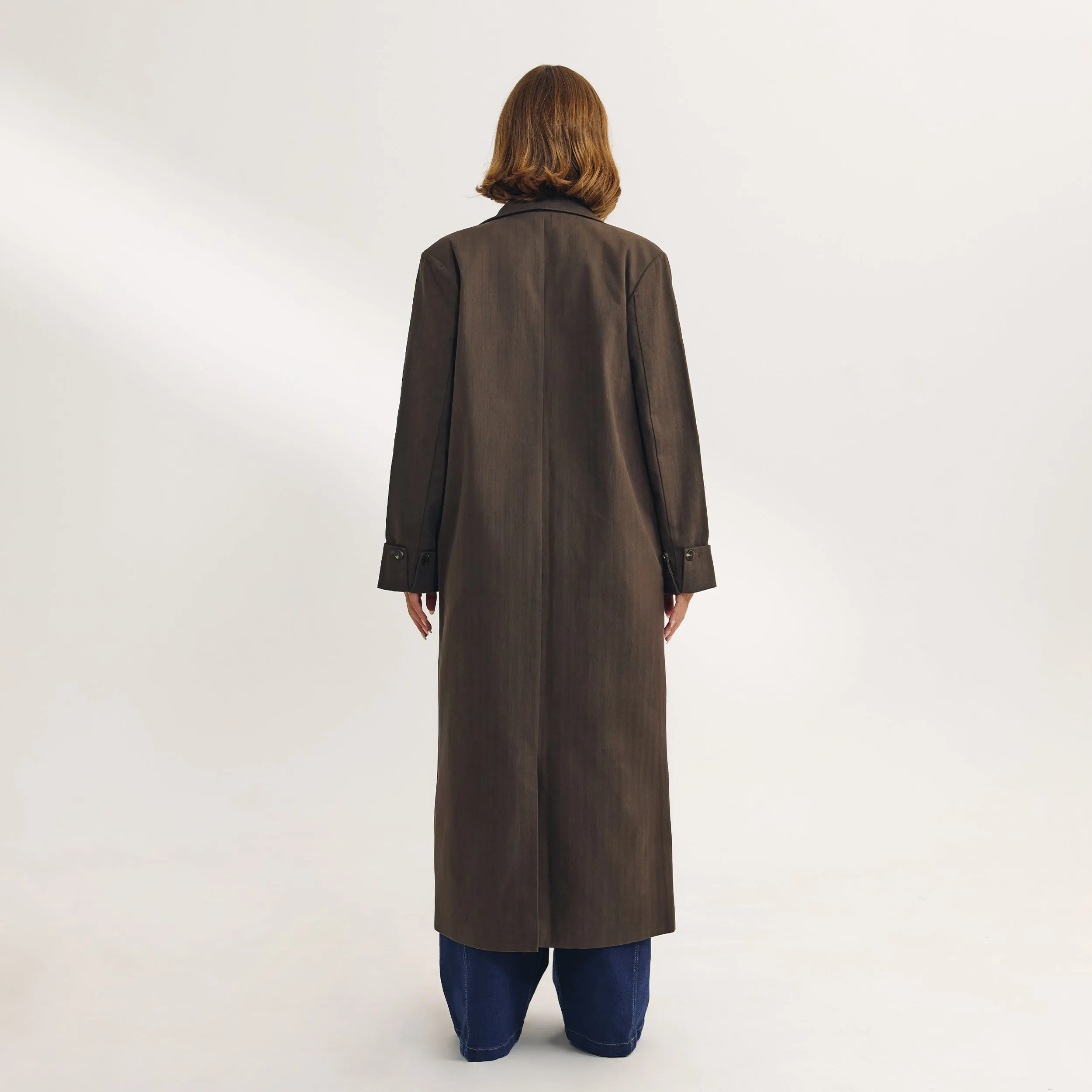 Oversized Longline Blazer - Dark Brown sold by Lounge Underwear product image thumbnail 4