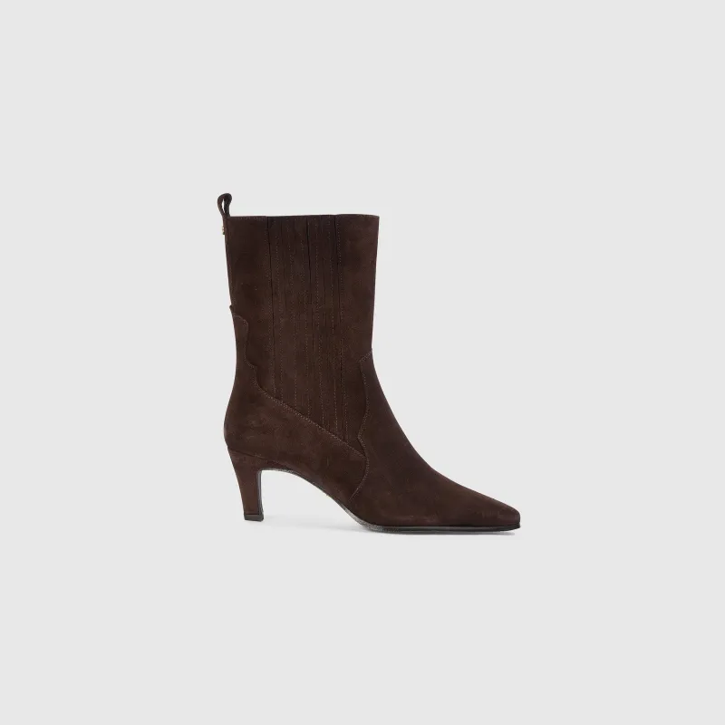 Heather Ankle Boots - Chocolate sold by Lounge Underwear
