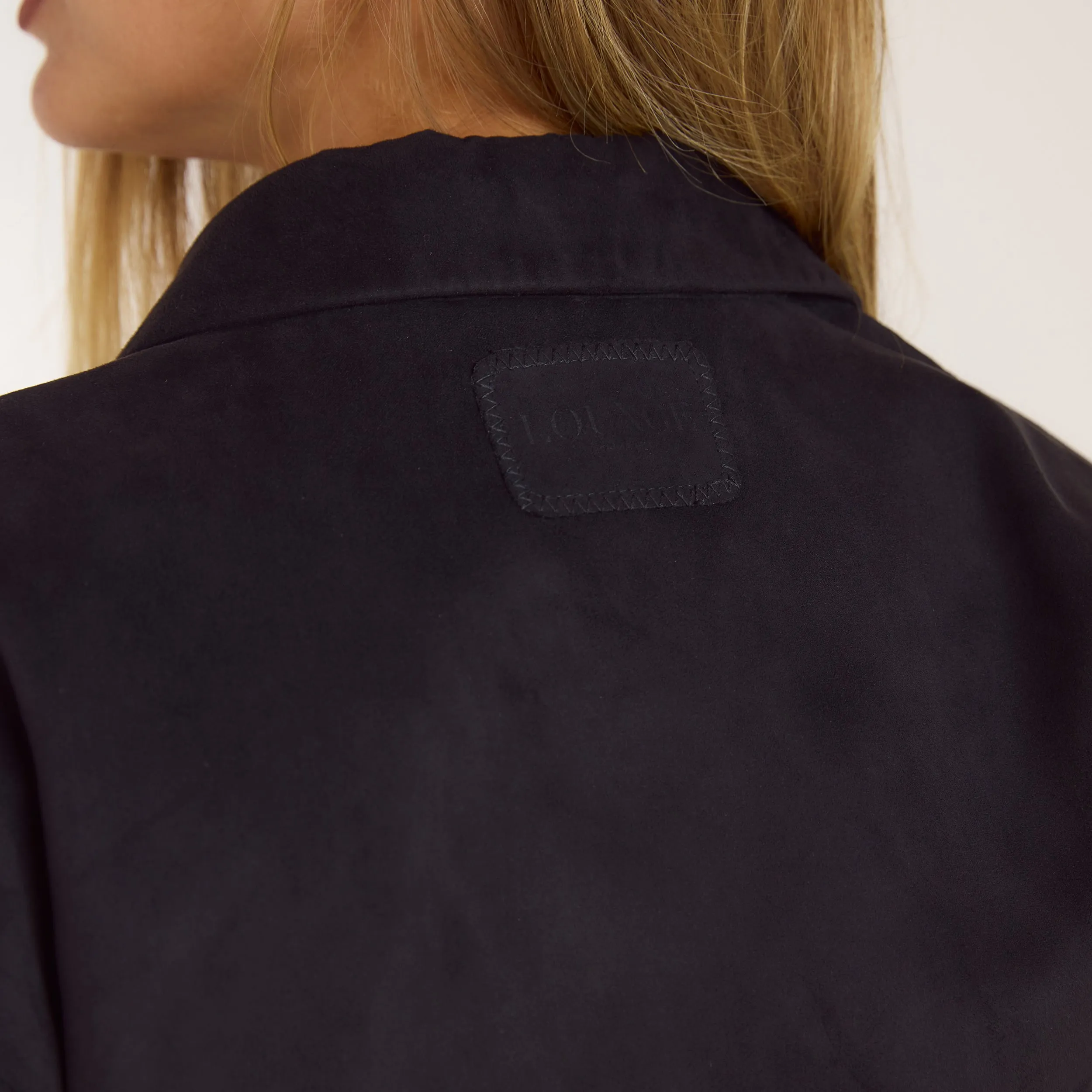 Suedette Blazer - Black sold by Lounge Underwear product image thumbnail 5