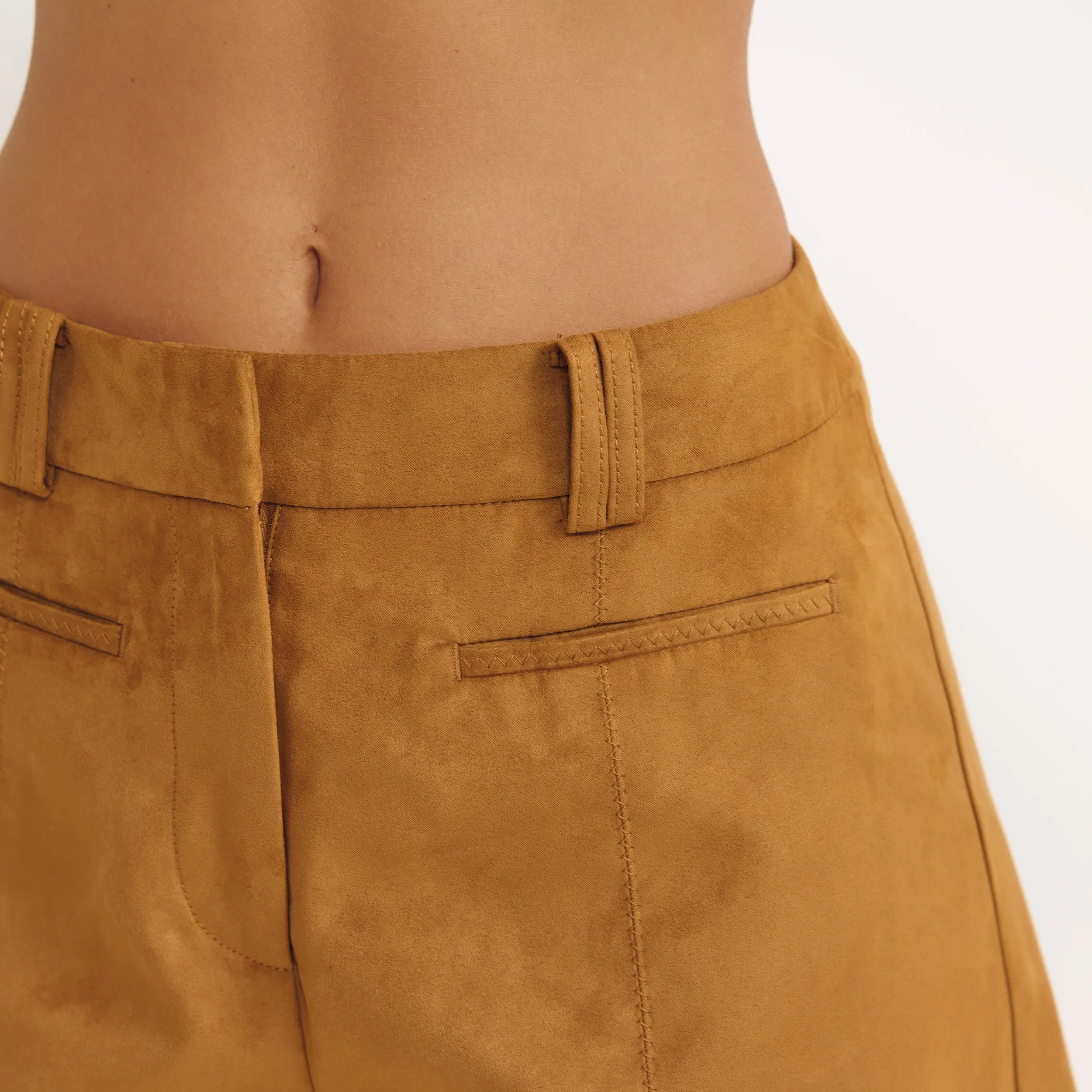 Suedette Shorts - Tan sold by Lounge Underwear product image thumbnail 3