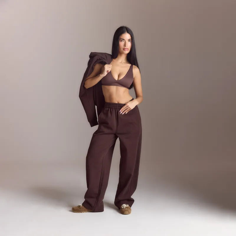 Lounge Living Straight-Leg Joggers - Chocolate sold by Lounge Underwear