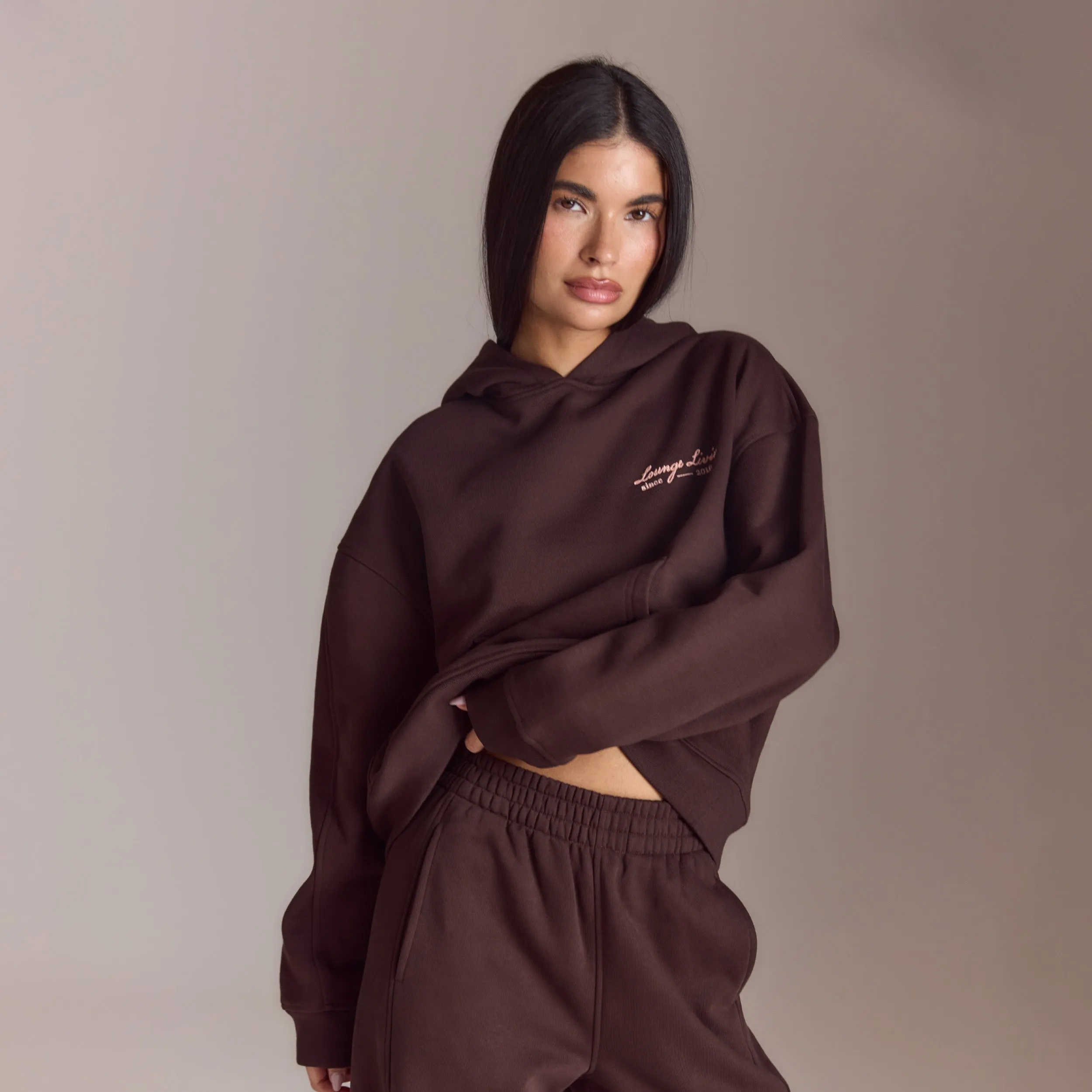 Lounge Living Hoodie - Chocolate sold by Lounge Underwear product image thumbnail 2