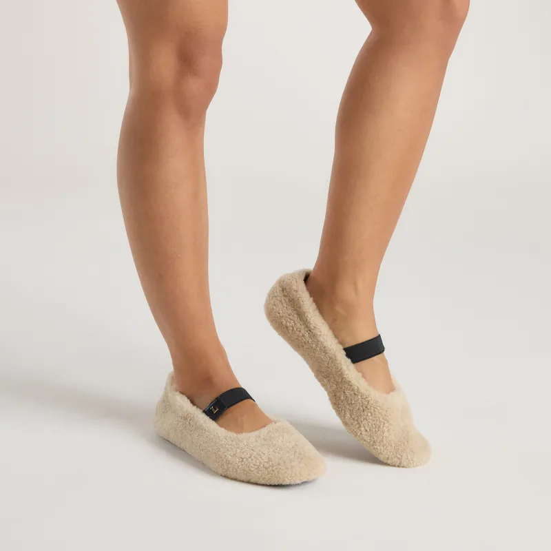 Allegra Ballet Flats - Natural sold by Lounge Underwear