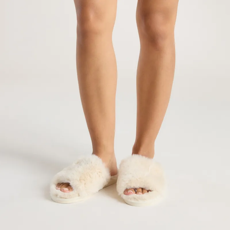Scarlett Slippers - Cream sold by Lounge Underwear