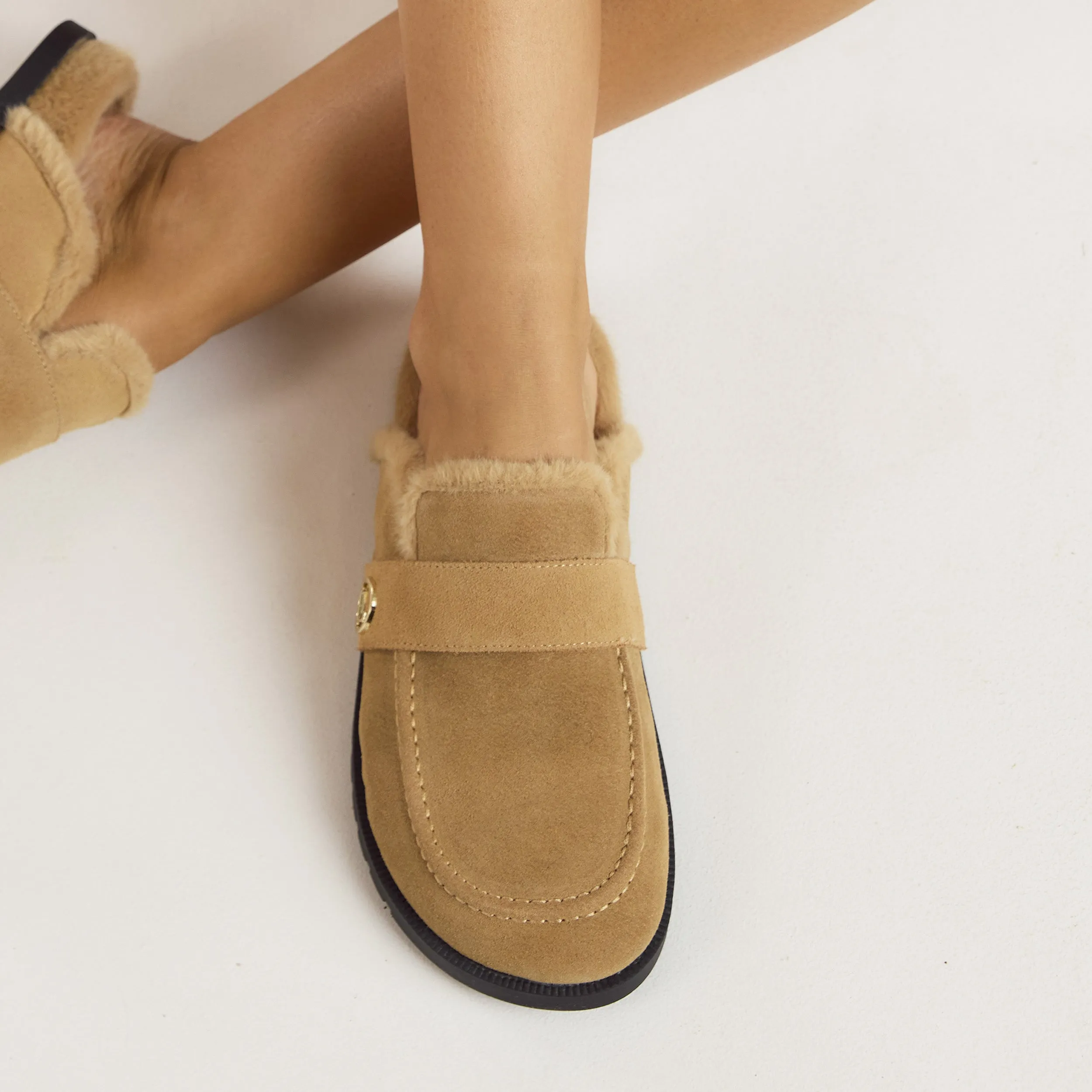 Amara Mules - Chestnut sold by Lounge Underwear product image thumbnail 4