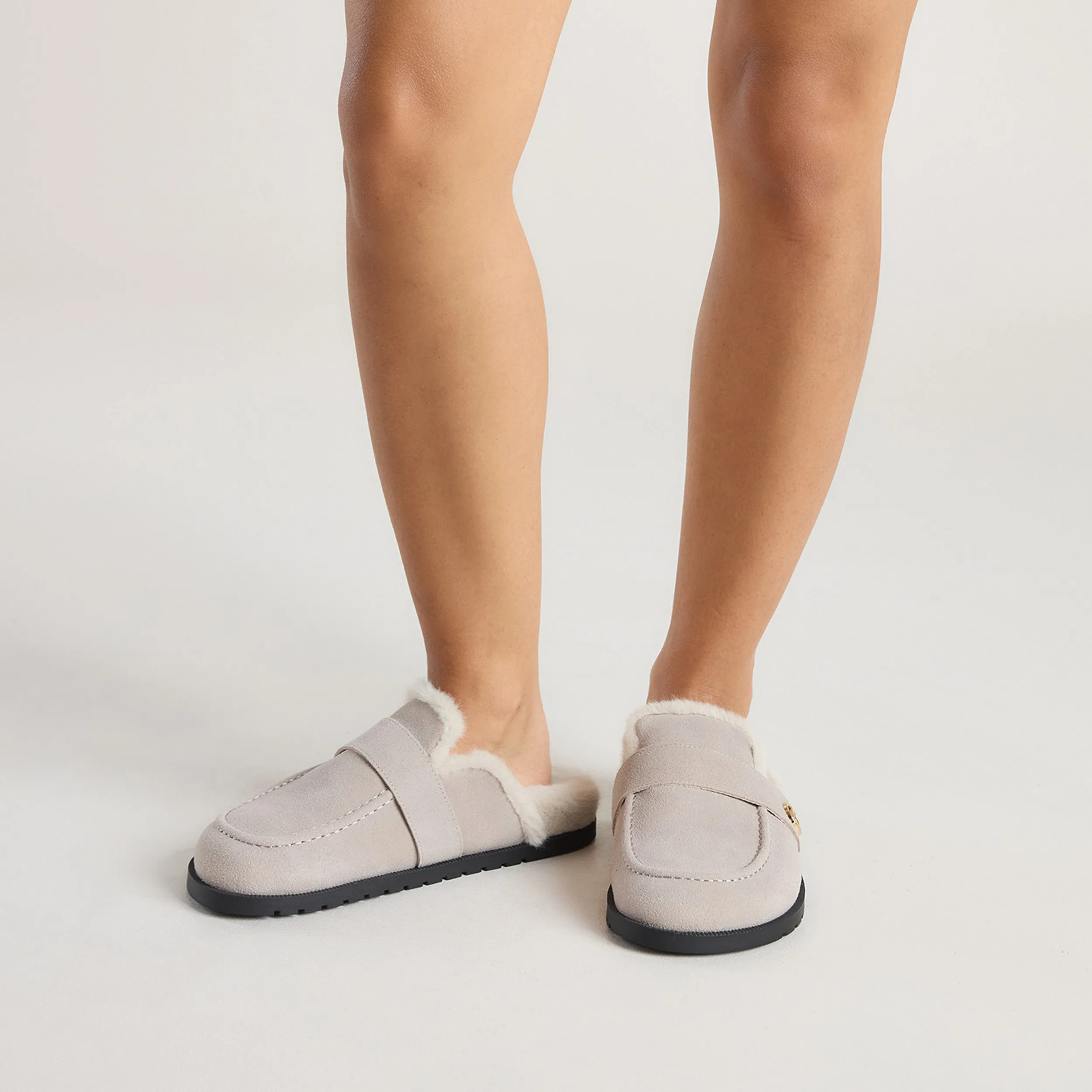 Amara Mules - Light Grey sold by Lounge Underwear product image thumbnail 3